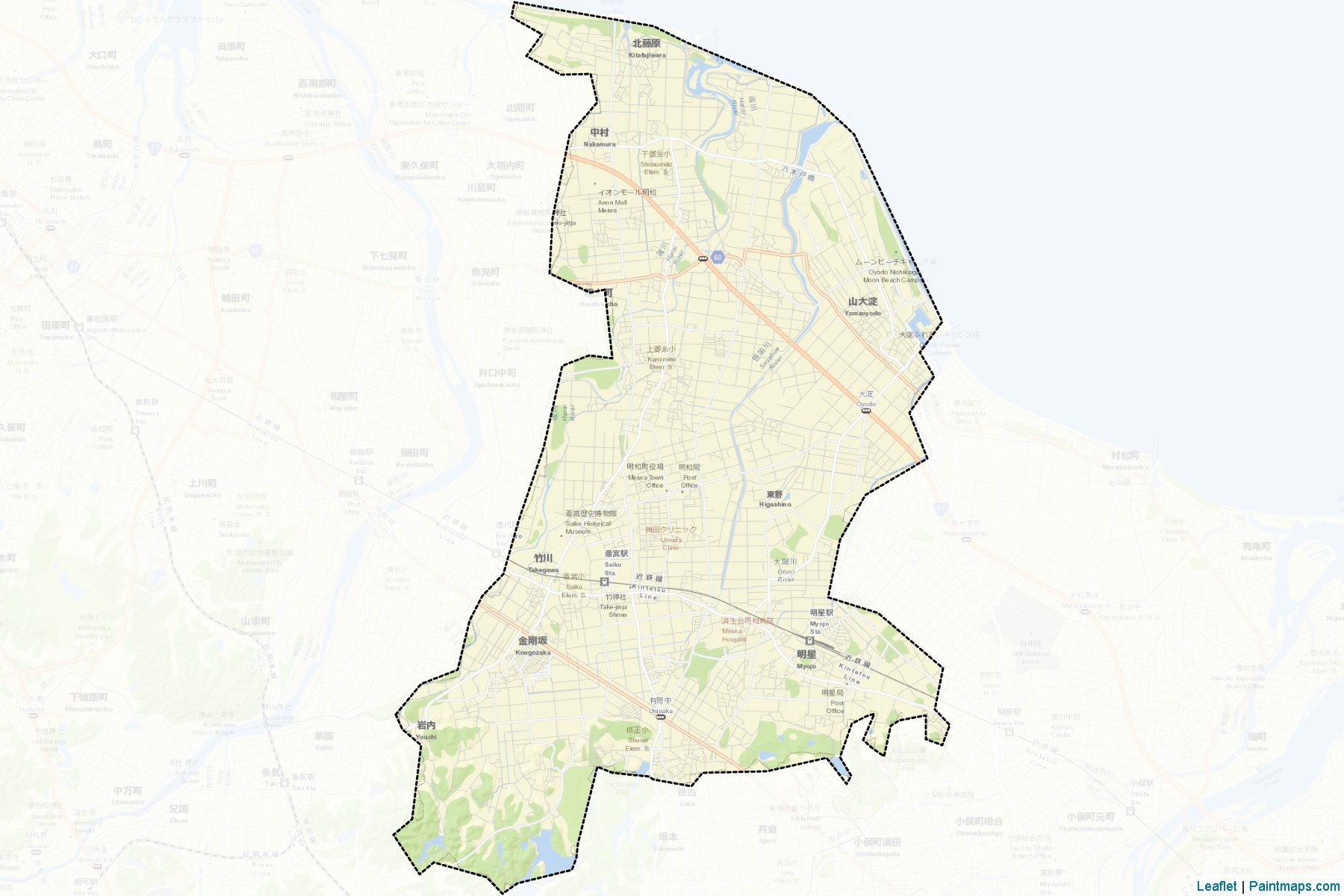 Meiwa (Mie Prefecture) Map Cropping Samples-2