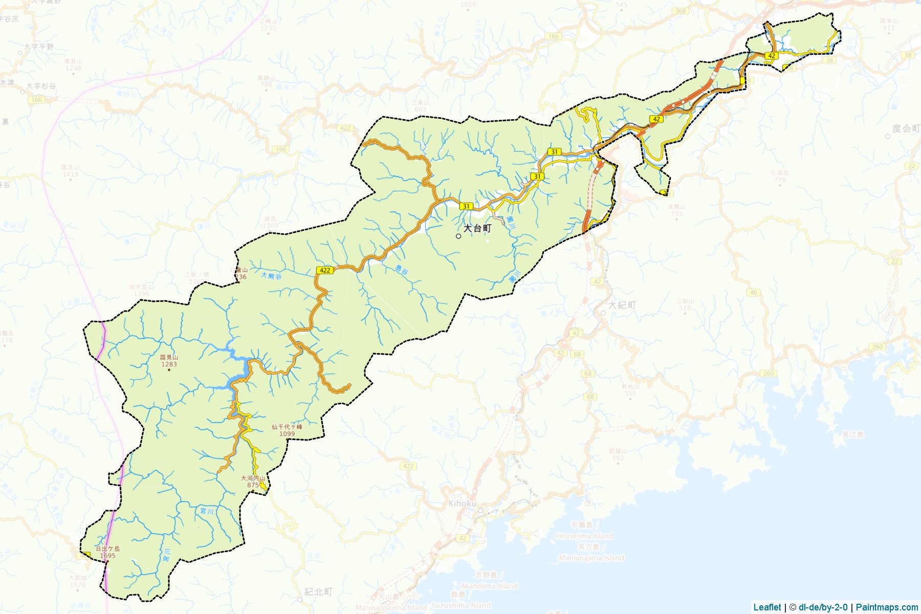 Odai (Mie Prefecture) Map Cropping Samples-1