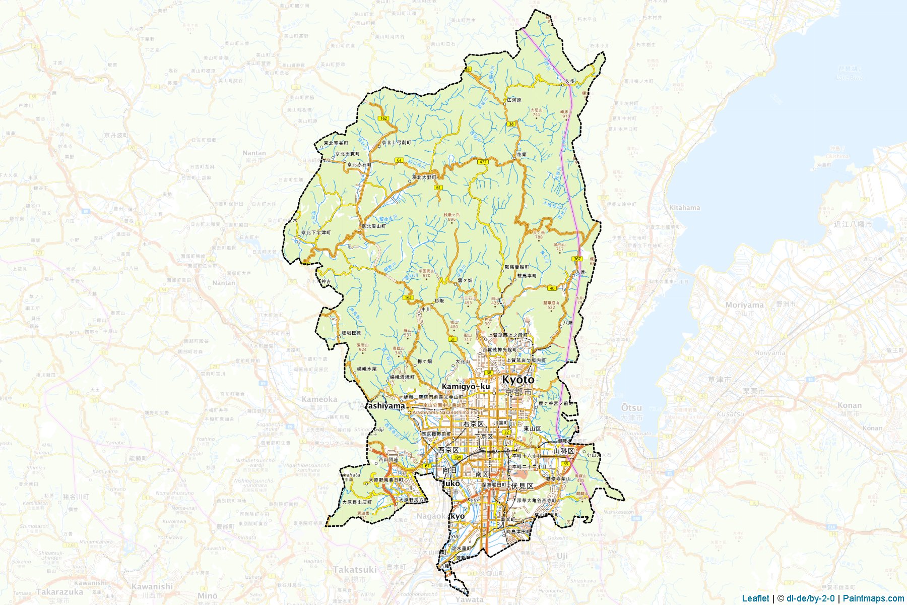 Kyoto (Kyoto Prefecture) Map Cropping Samples-1