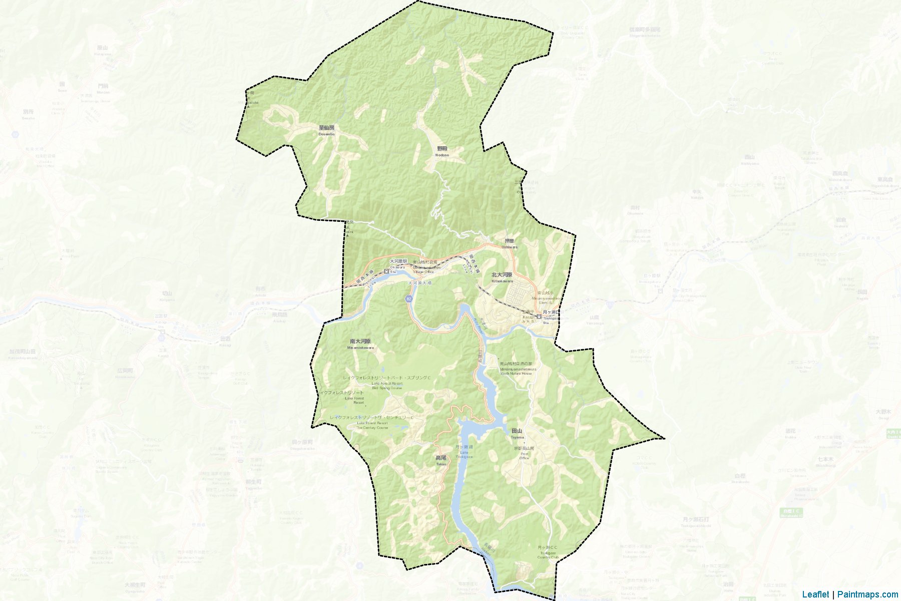 Minamiyamashiro (Kyoto Prefecture) Map Cropping Samples-2