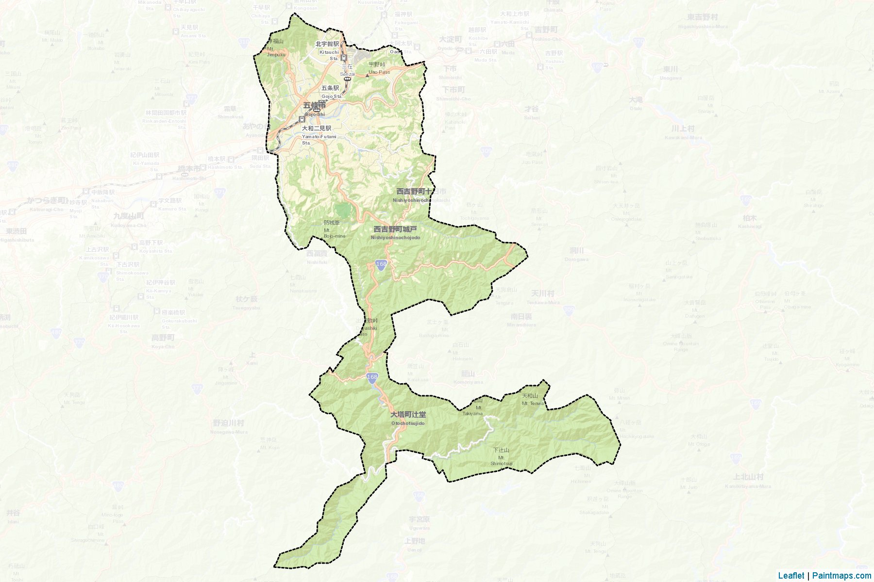 Gojo (Nara Prefecture) Map Cropping Samples-2