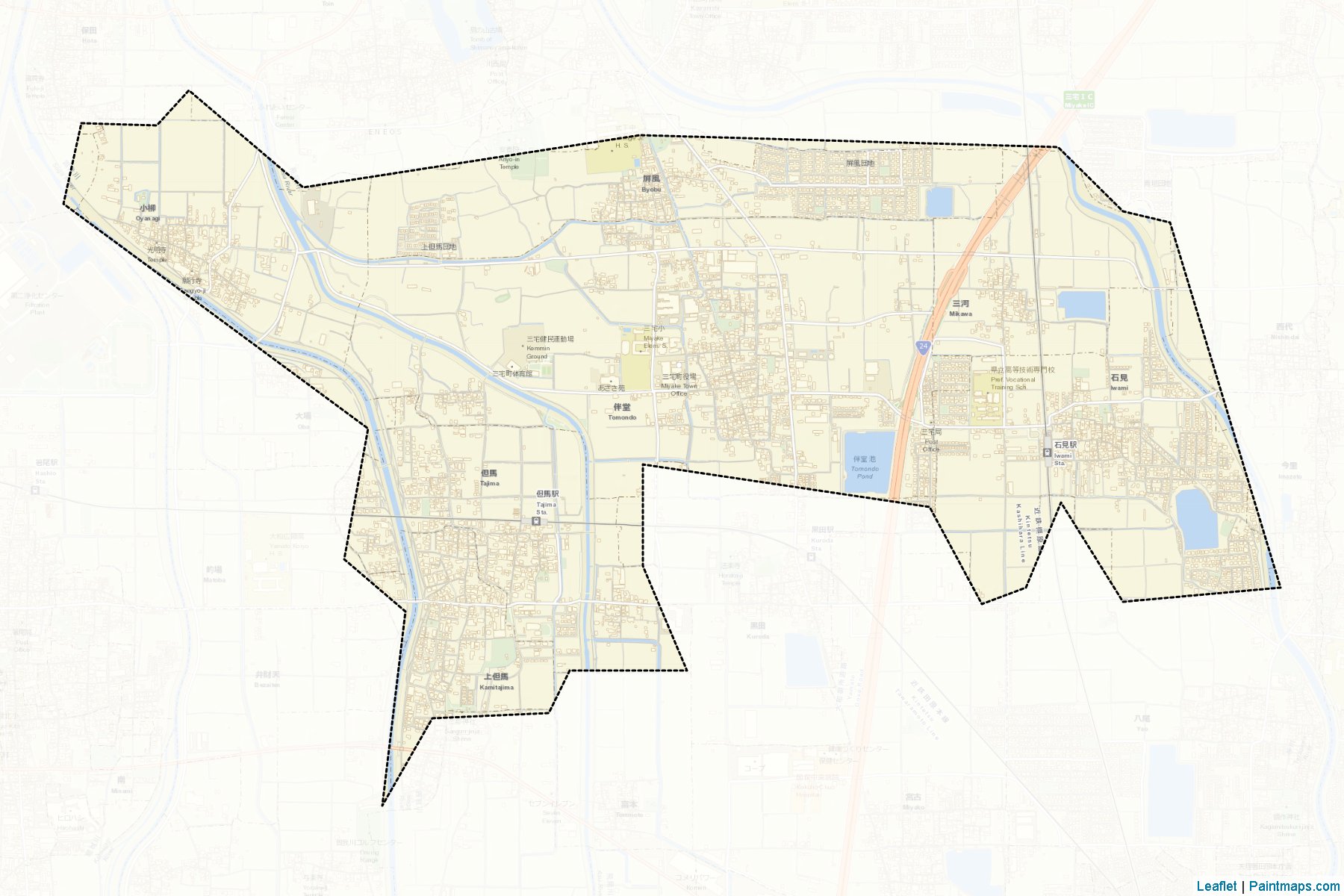 Miyake (Nara Prefecture) Map Cropping Samples-2