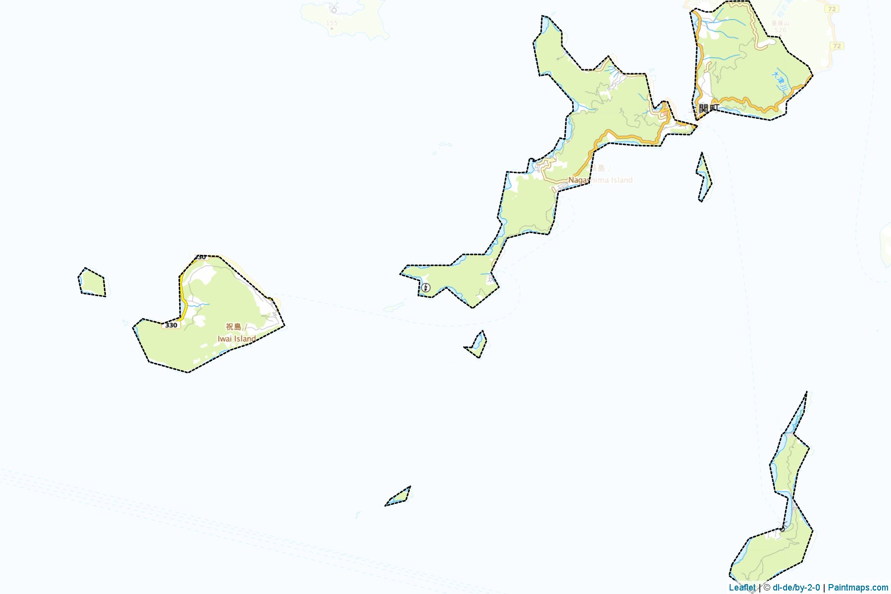 Kaminoseki (Yamaguchi Prefecture) Haritası Örnekleri-1