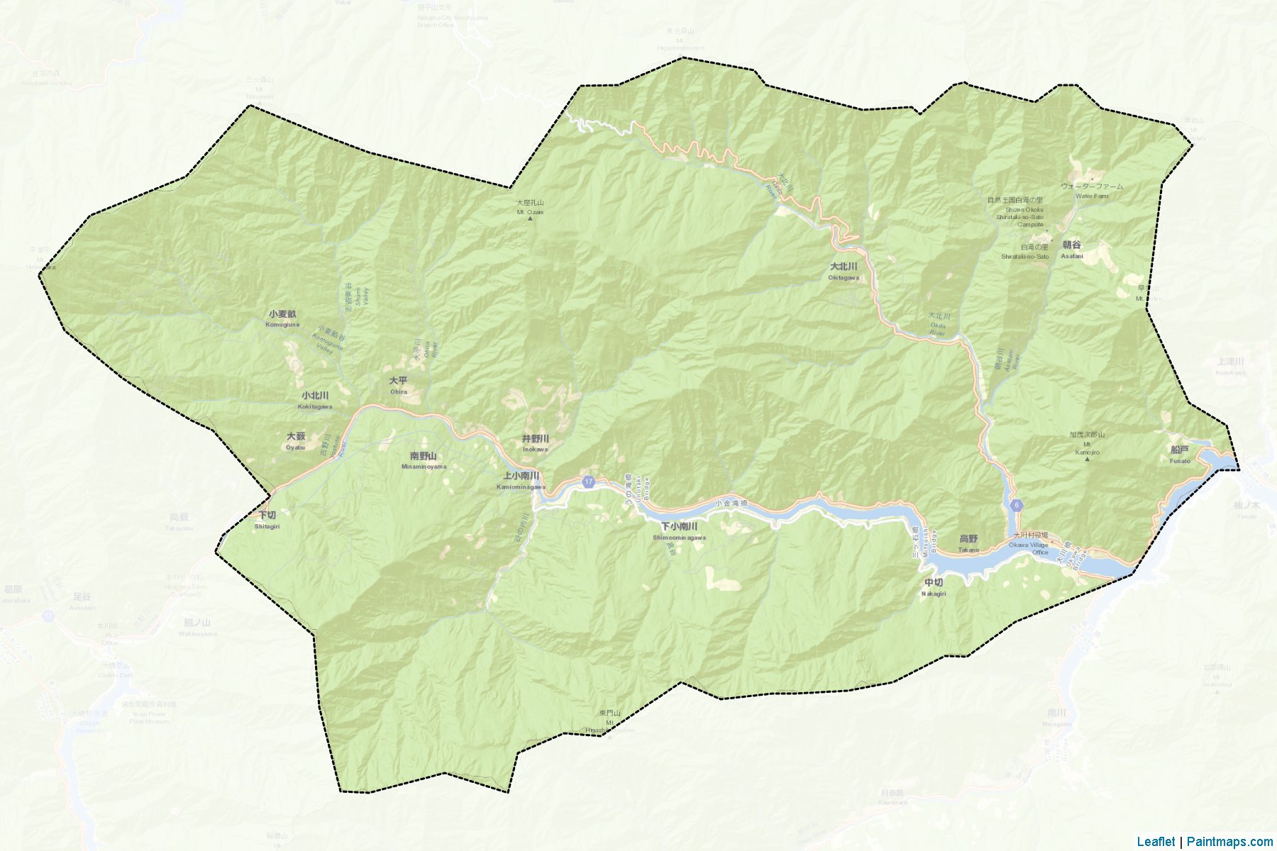 Muestras de recorte de mapas Okawa (Kochi)-2