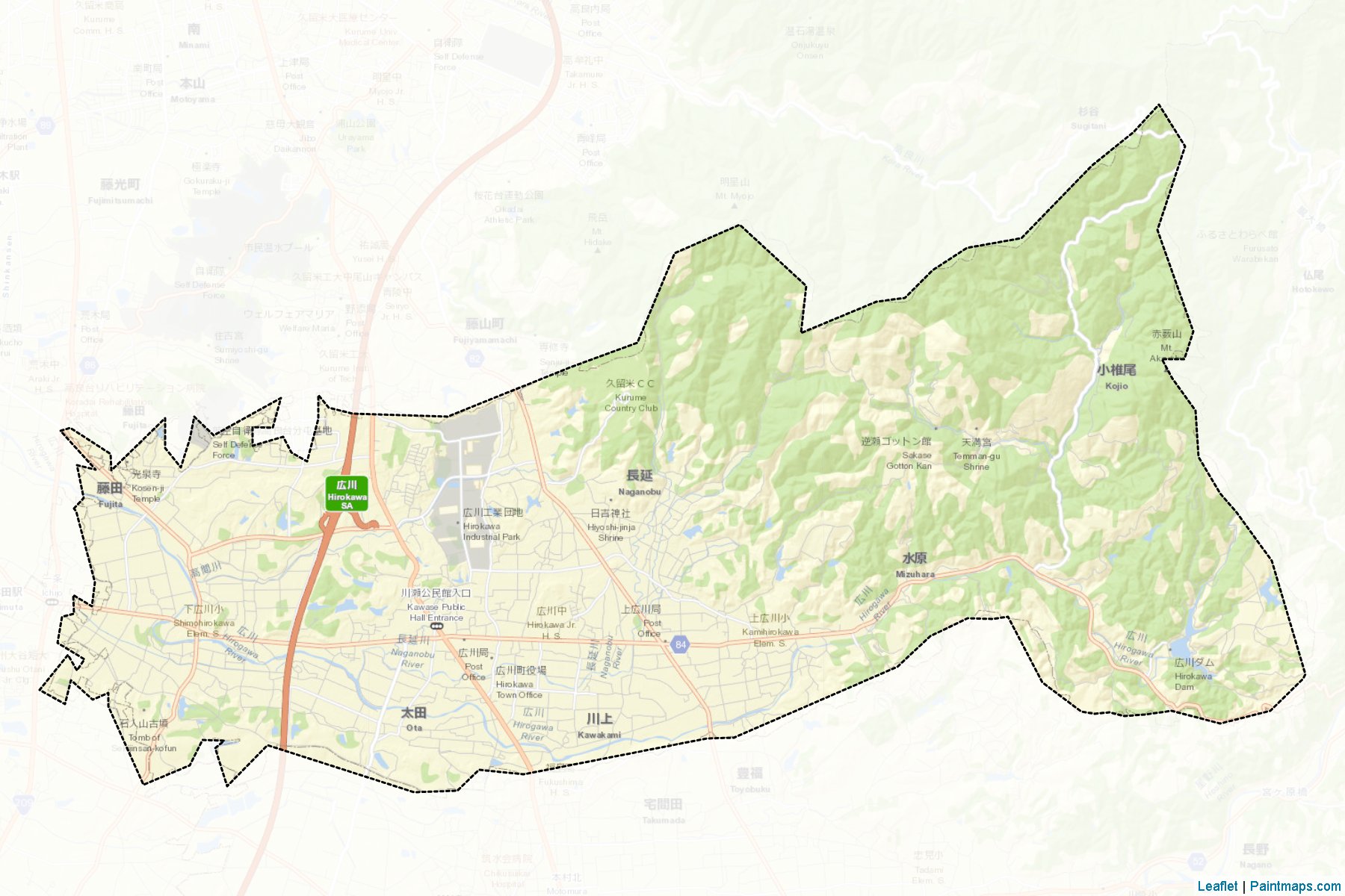 Muestras de recorte de mapas Hirokawa (Fukuoka)-2