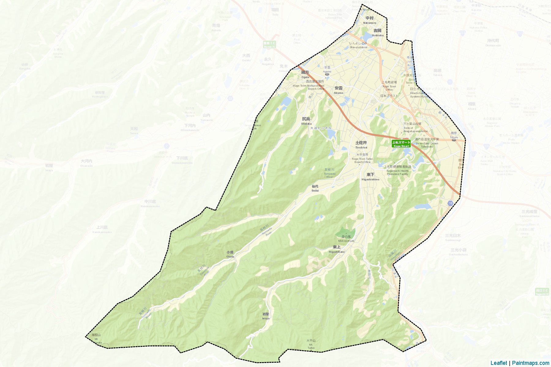 Koge (Fukuoka Prefecture) Map Cropping Samples-2