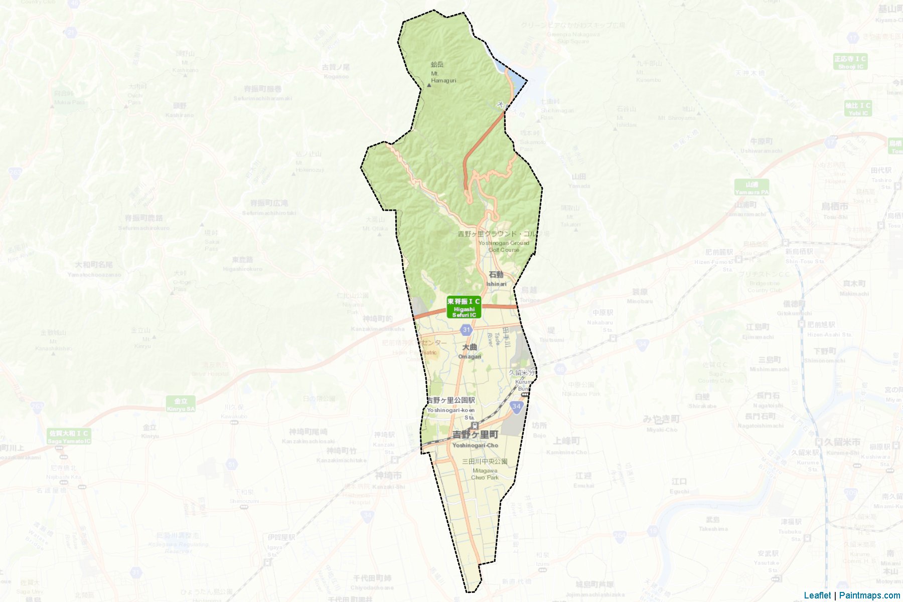 Muestras de recorte de mapas Yoshinogari (Saga)-2