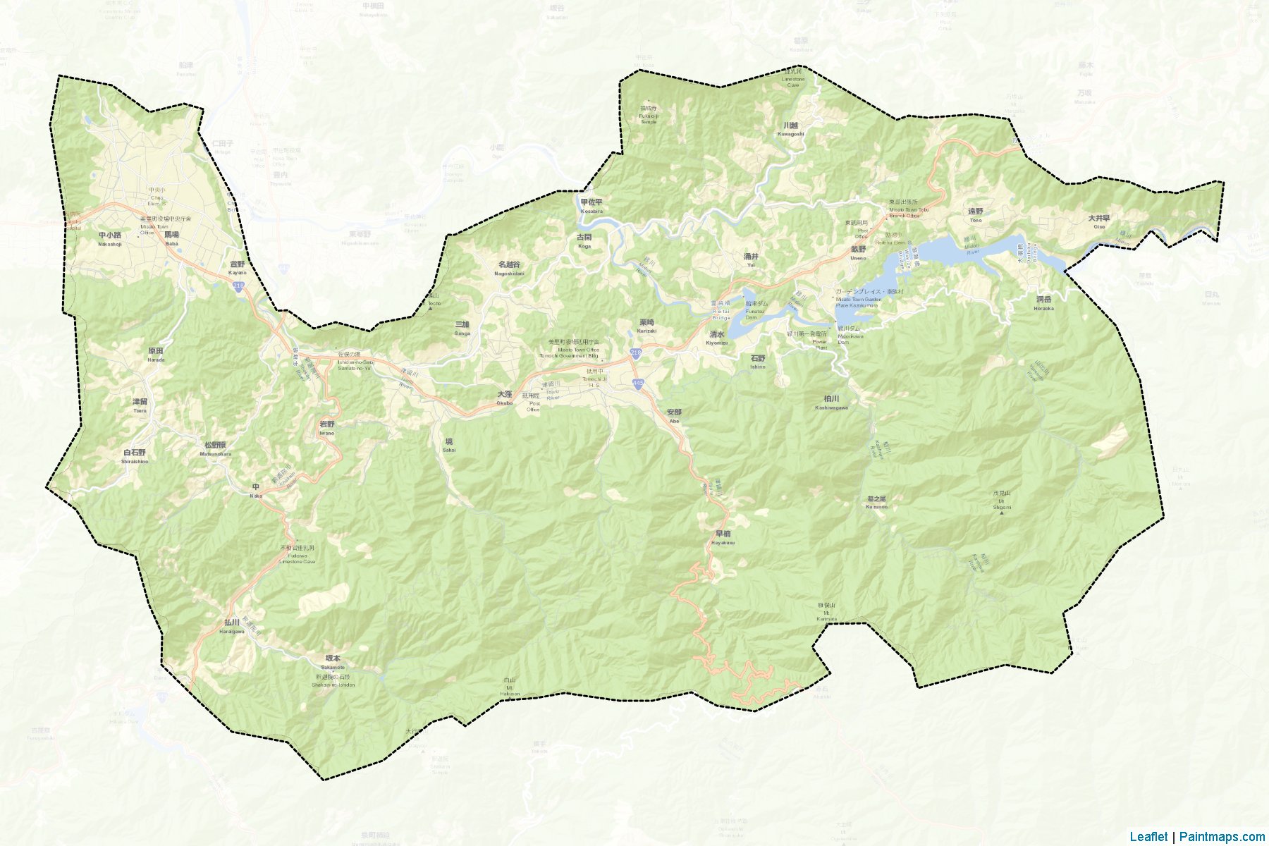 Misato (Kumamoto Prefecture) Map Cropping Samples-2