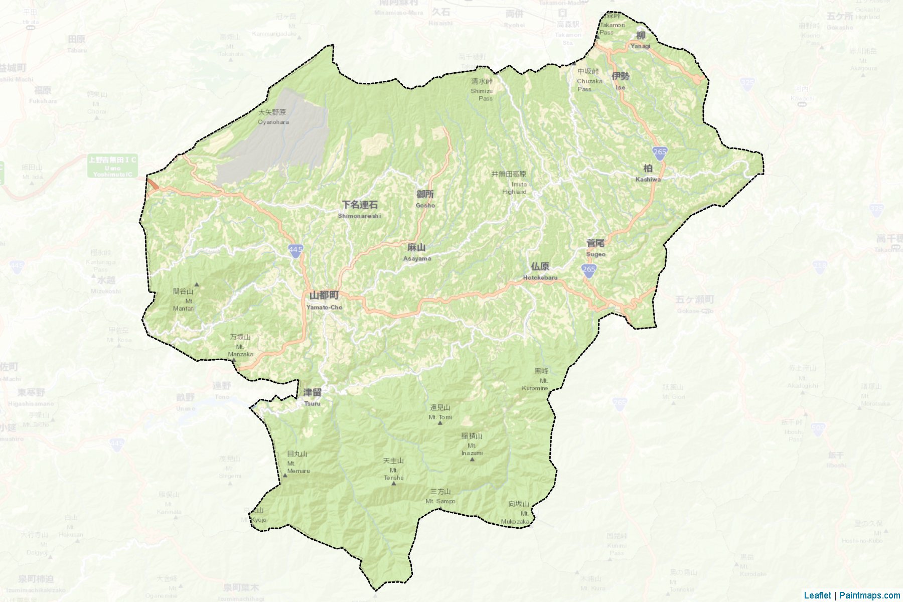 Yamato (Kumamoto Prefecture) Map Cropping Samples-2