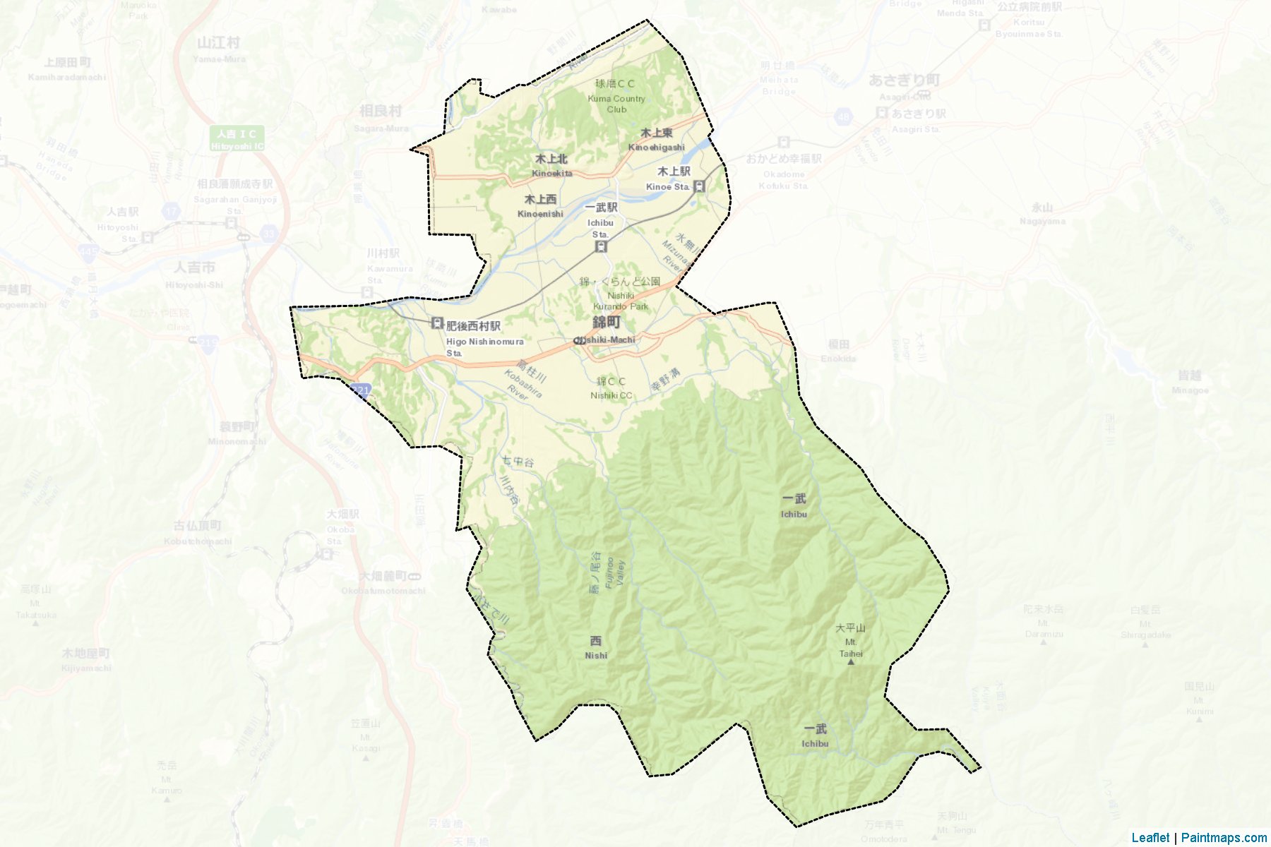 Muestras de recorte de mapas Nishiki (Kumamoto)-2