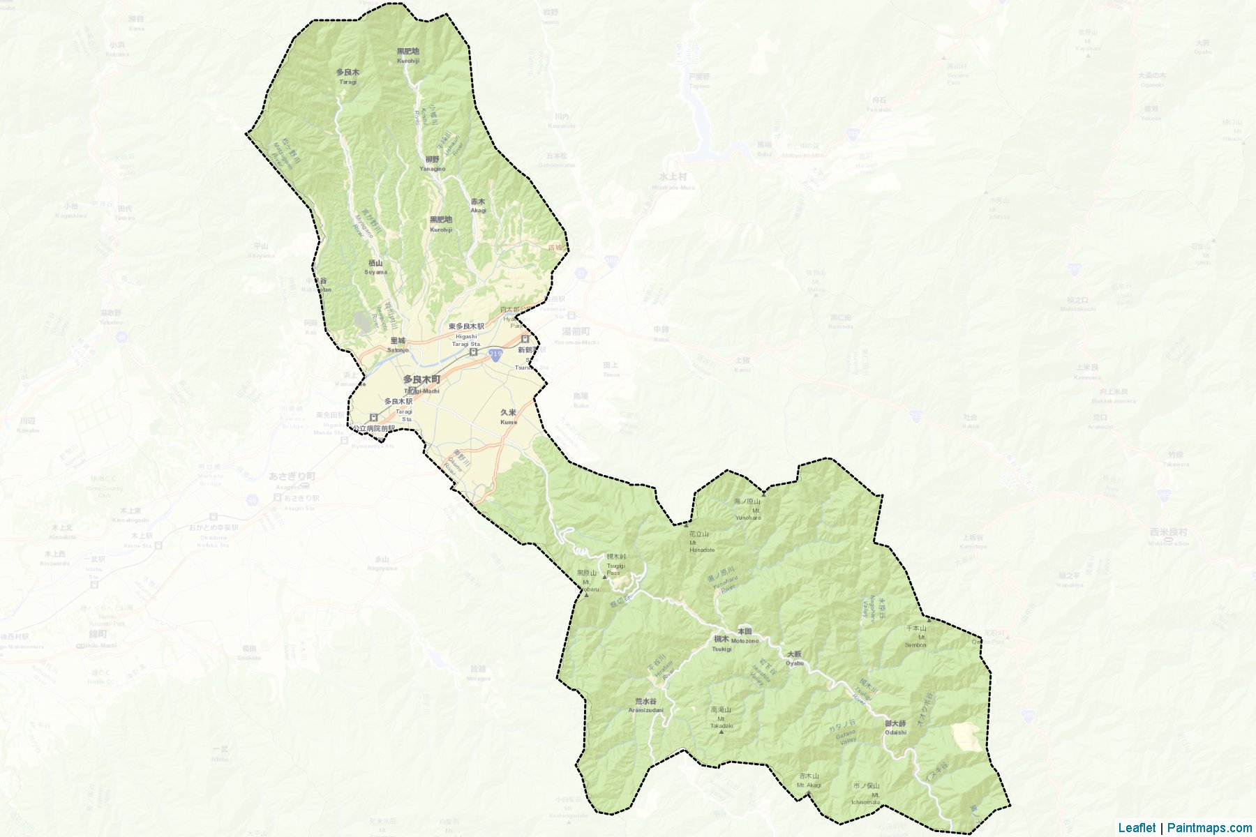 Muestras de recorte de mapas Taragi (Kumamoto)-2