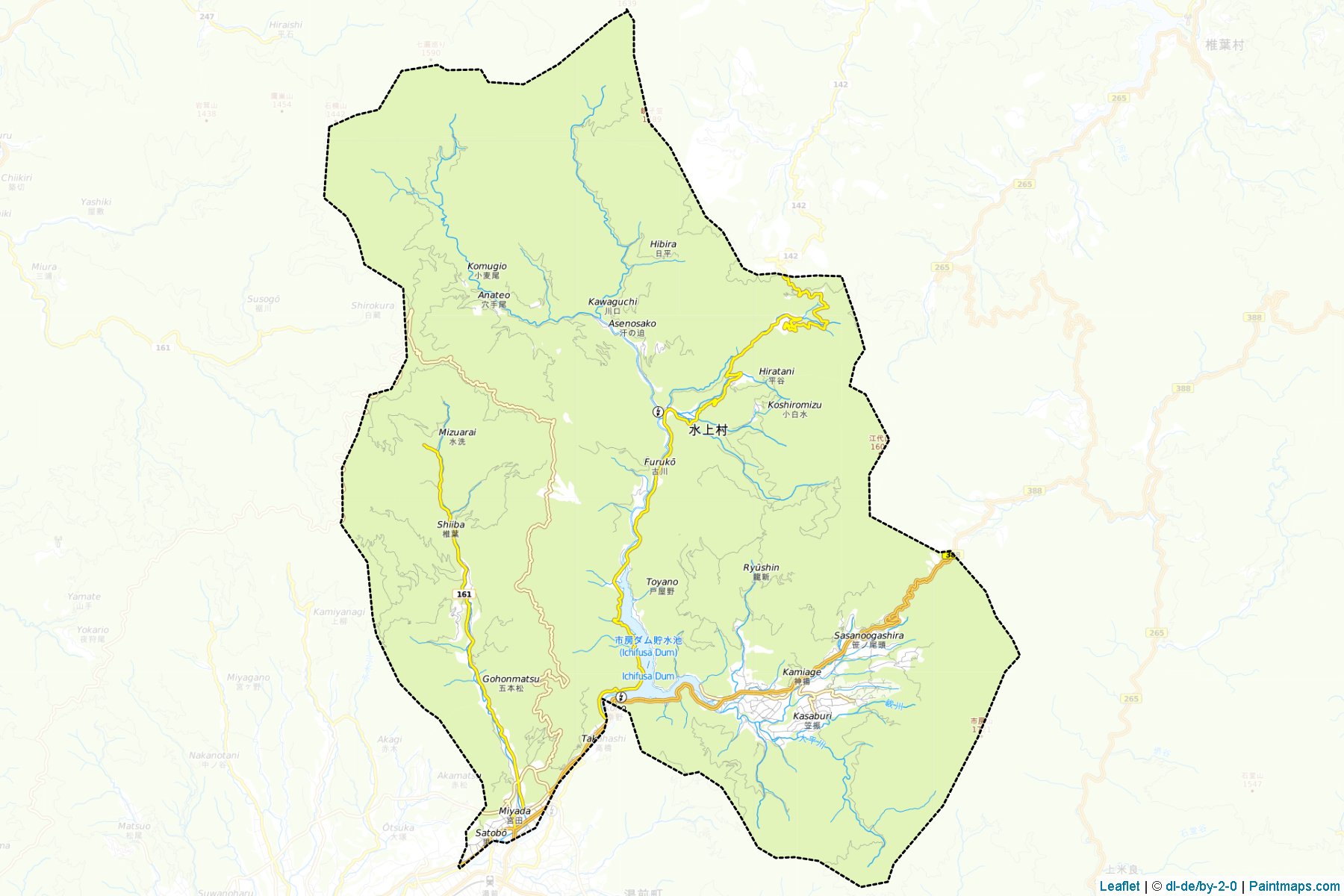 Muestras de recorte de mapas Mizukami (Kumamoto)-1