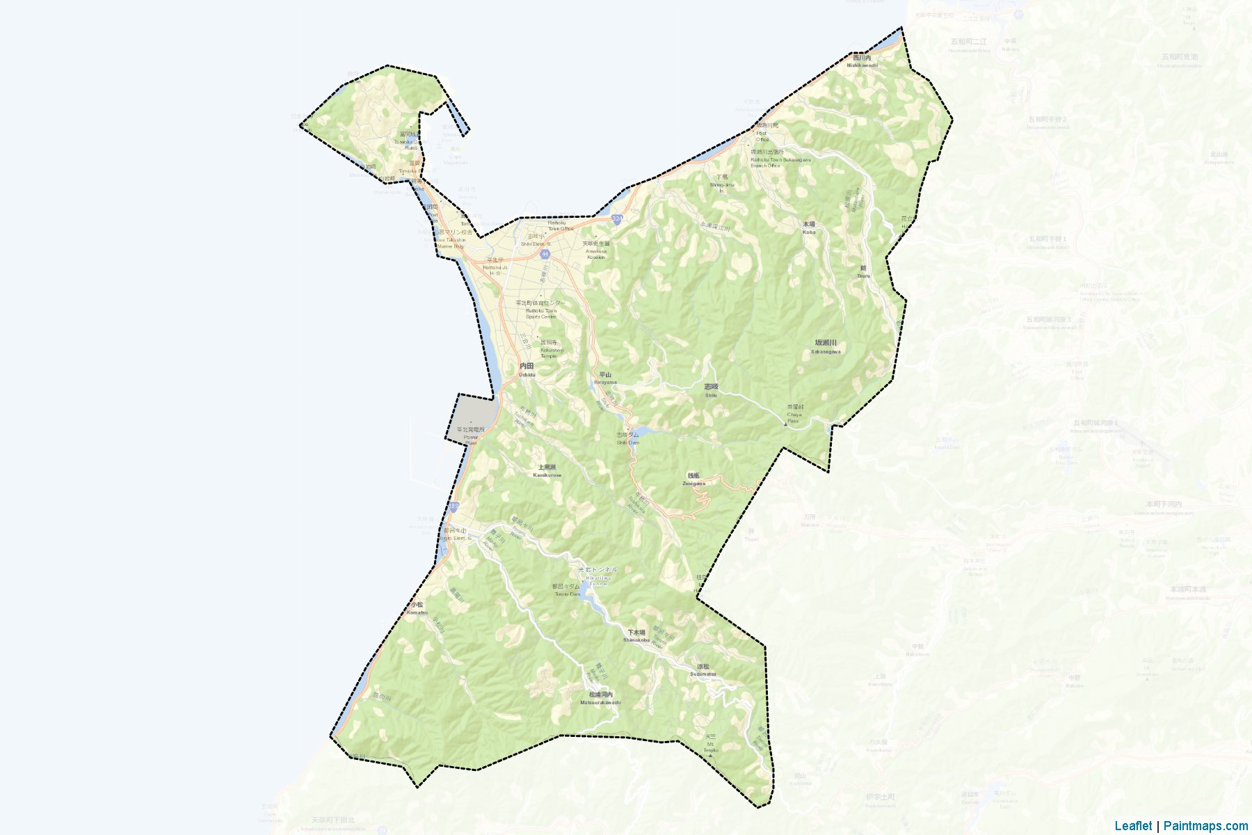 Muestras de recorte de mapas Reihoku (Kumamoto)-2