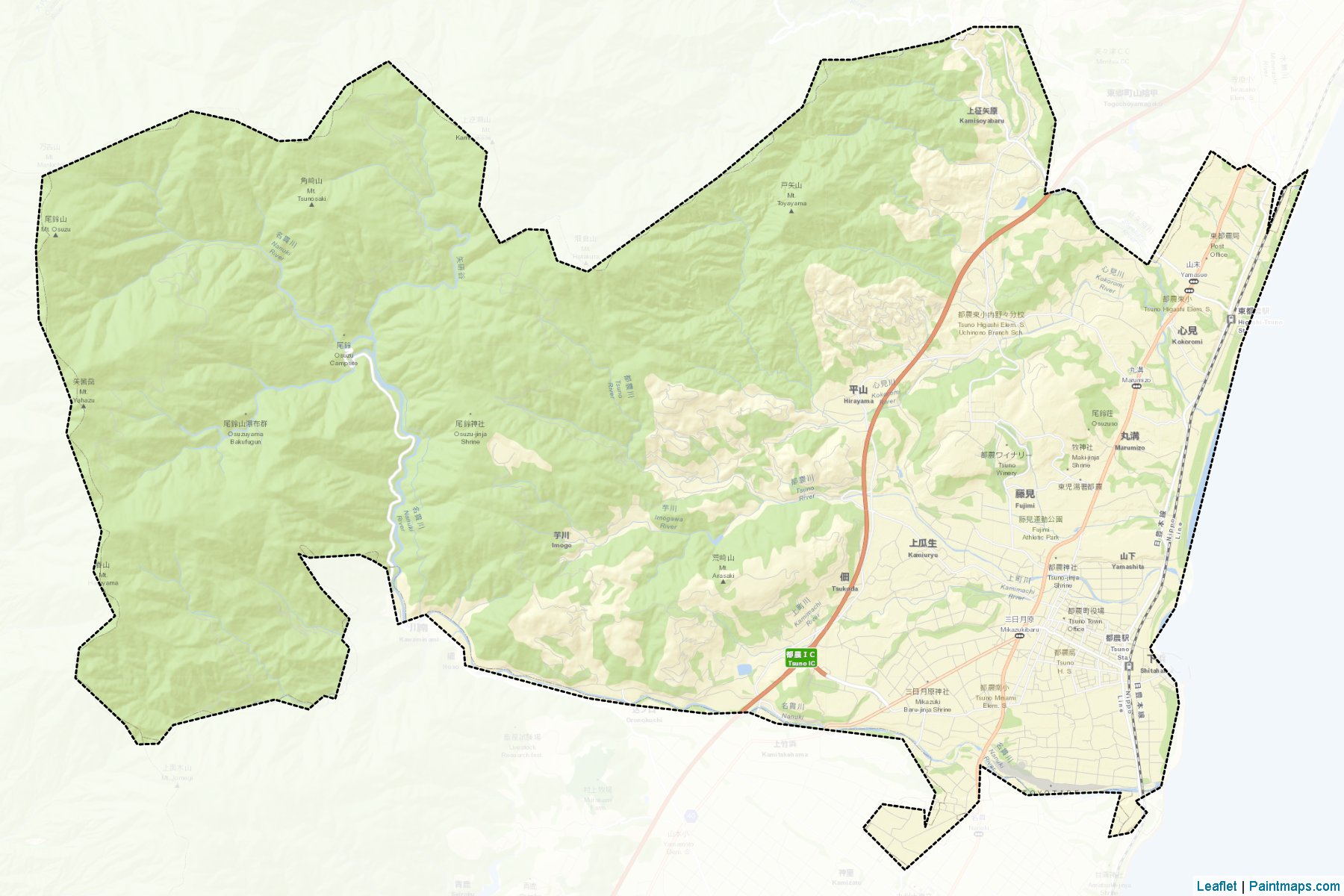 Muestras de recorte de mapas Tsuno (Miyazaki)-2