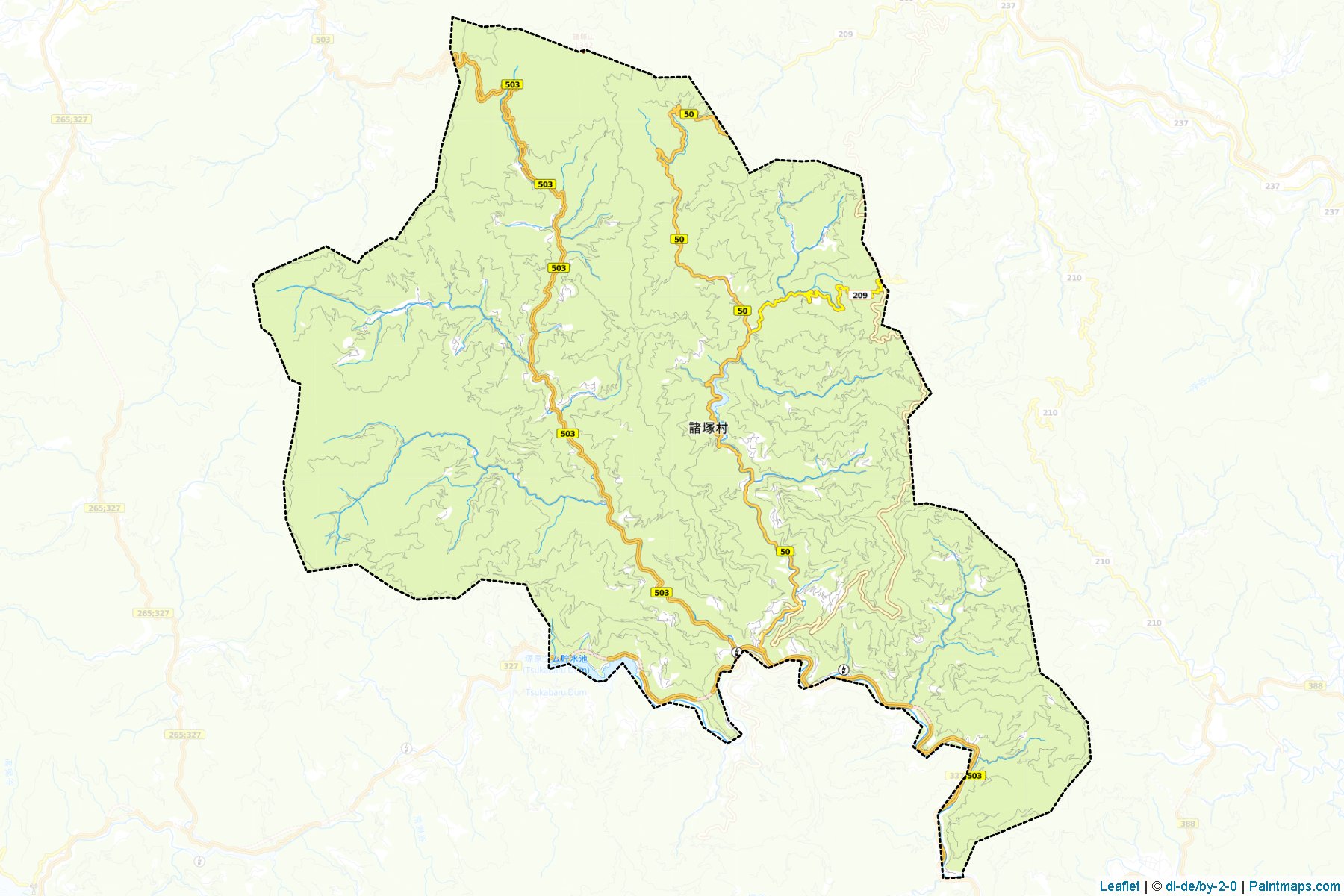 Morotsuka (Miyazaki Prefecture) Map Cropping Samples-1