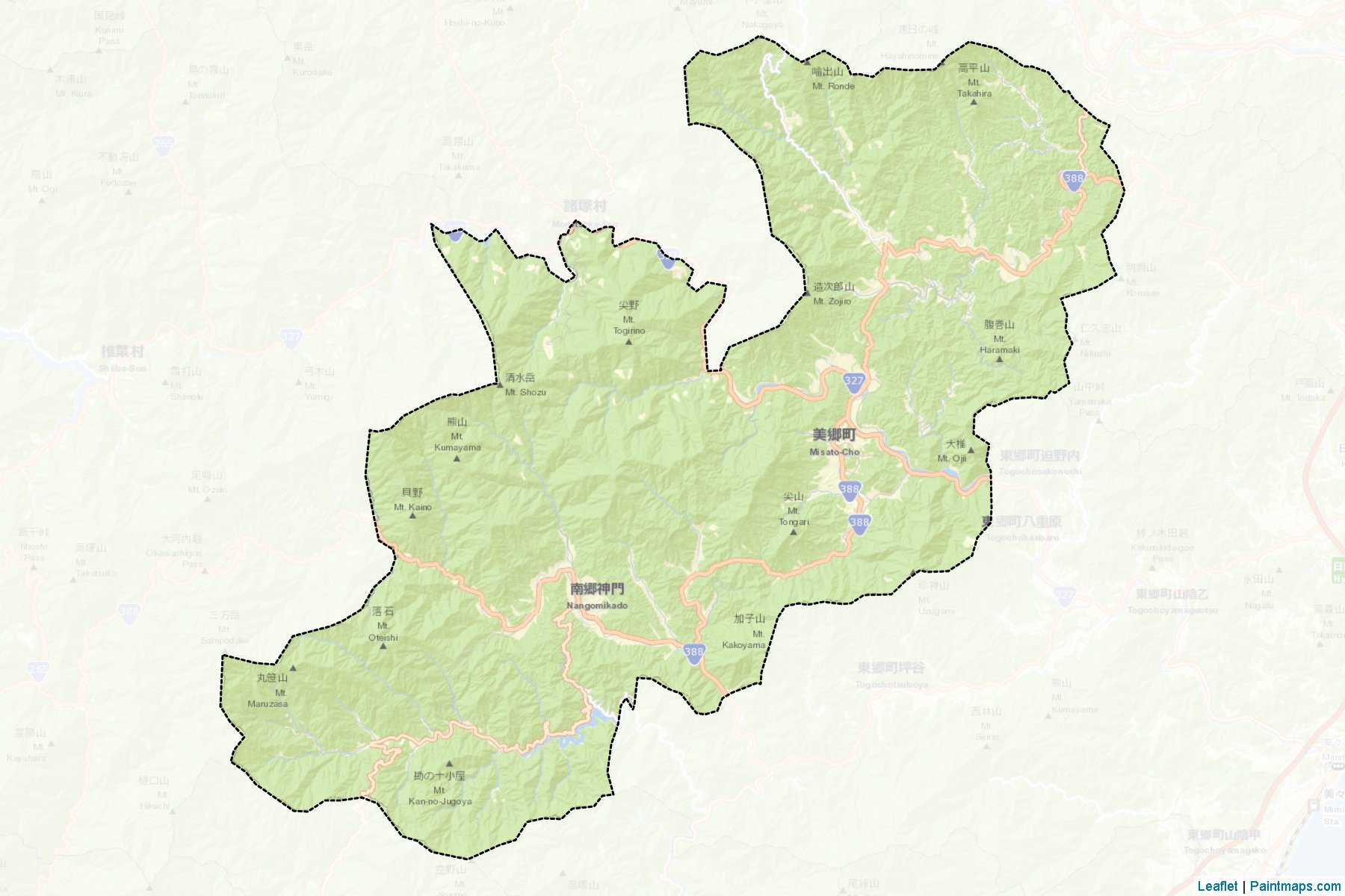 Muestras de recorte de mapas Misato (Miyazaki)-2