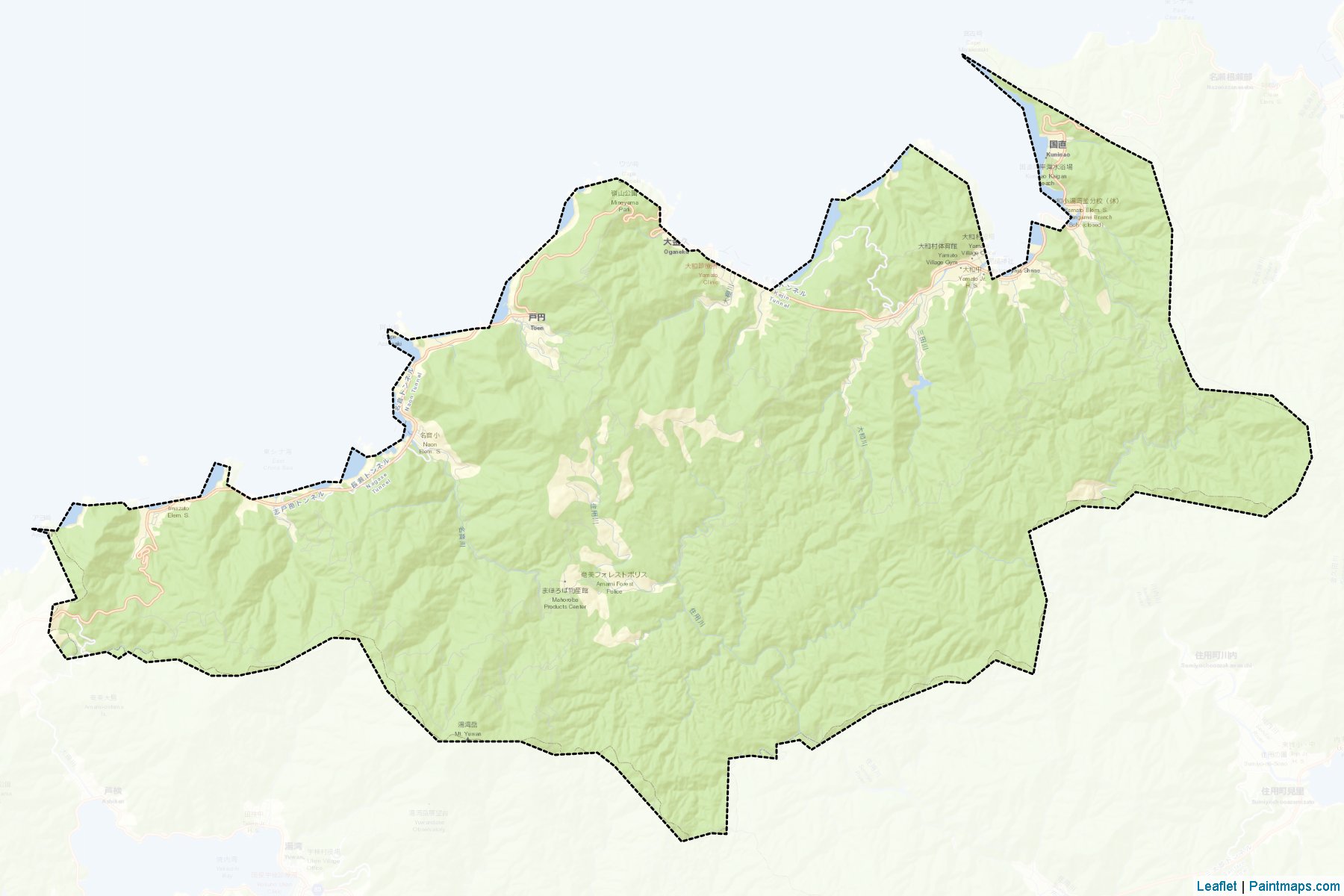 Yamato (Kagoshima Prefecture) Map Cropping Samples-2