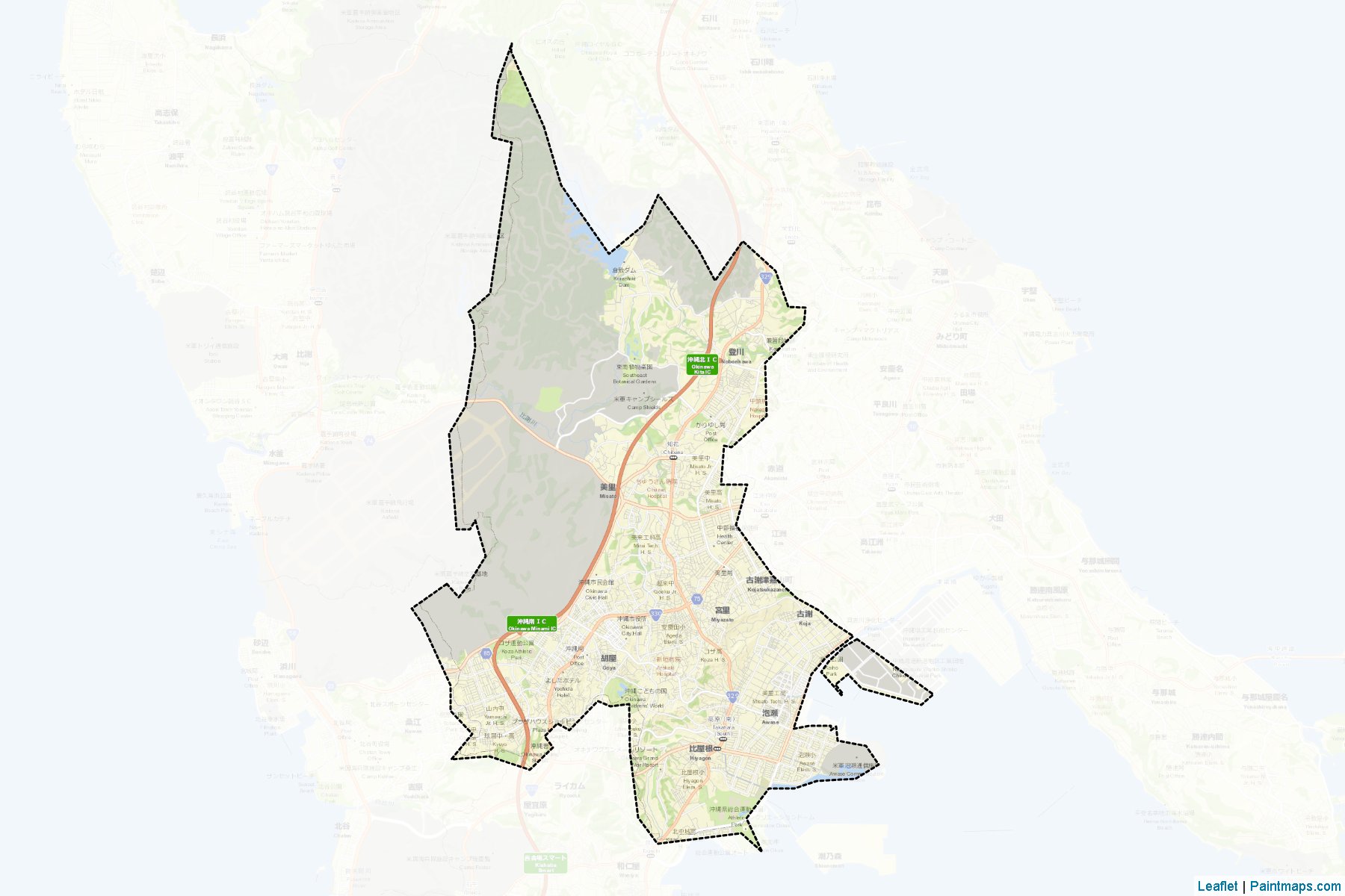 Okinawa (Okinawa Prefecture) Map Cropping Samples-2