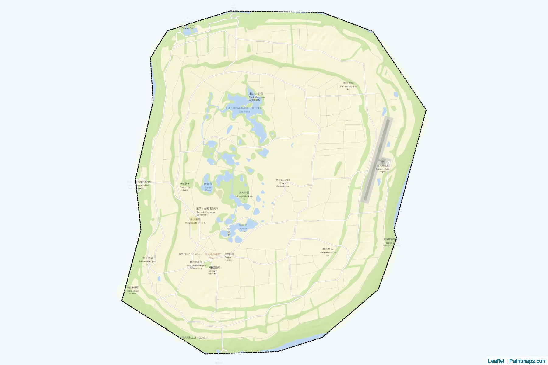 Muestras de recorte de mapas Minamidaito (Okinawa)-2