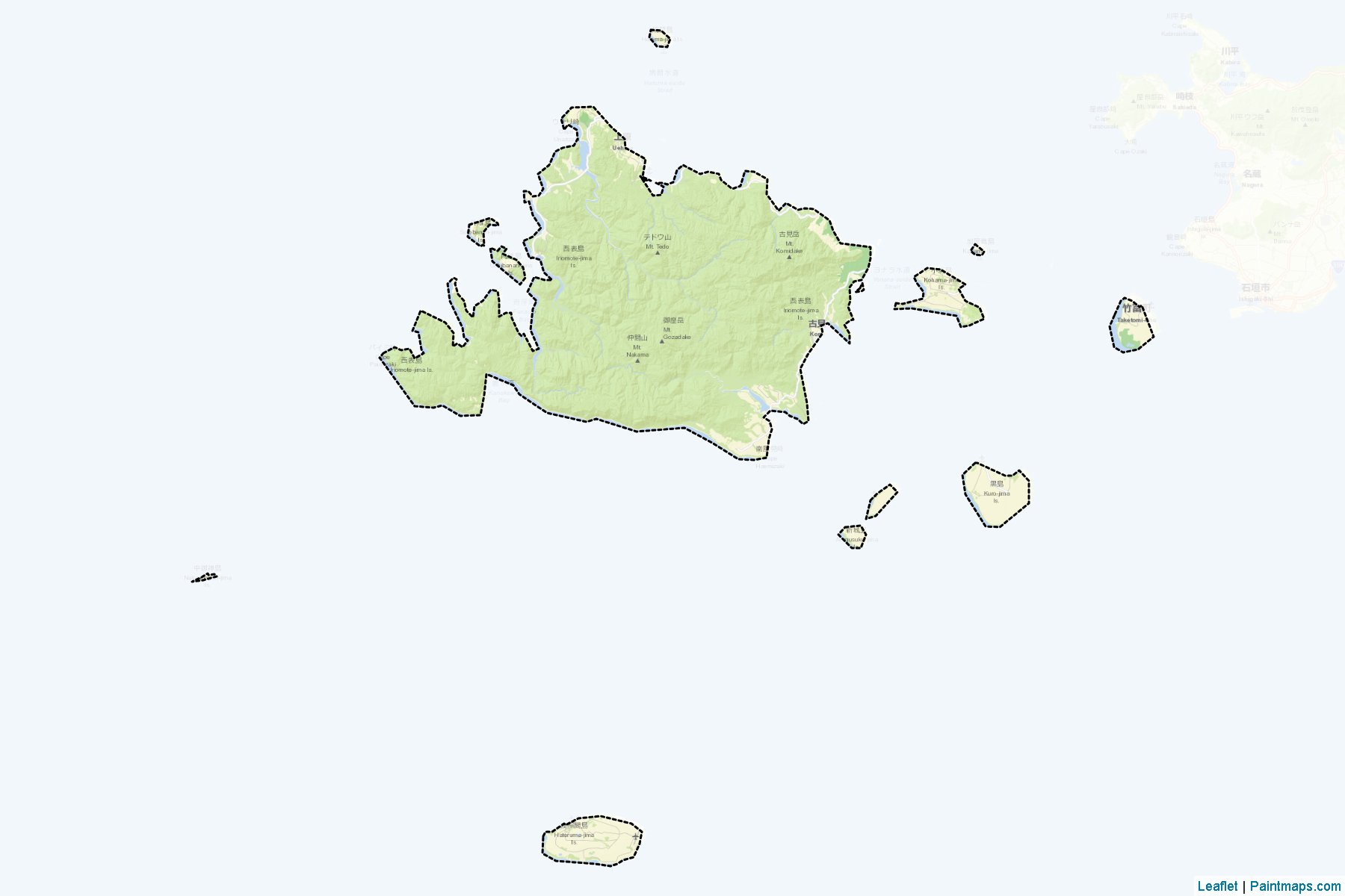 Muestras de recorte de mapas Taketomi (Okinawa)-2