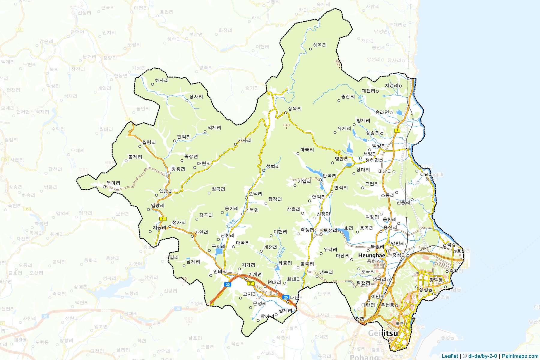 Buk (Gyeongsangbuk-Do) Map Cropping Samples-1