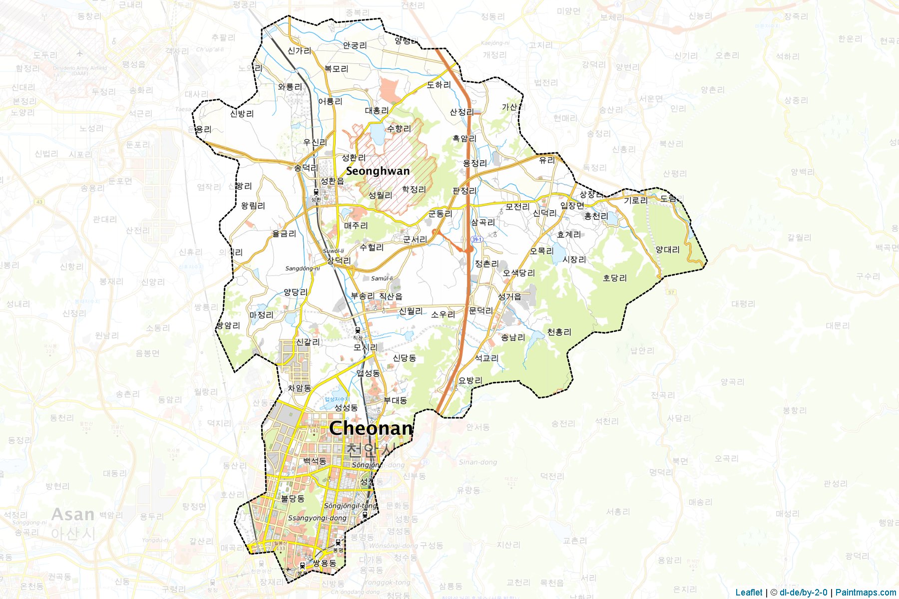 Seobuk (Chungcheongnam-Do) Map Cropping Samples-1