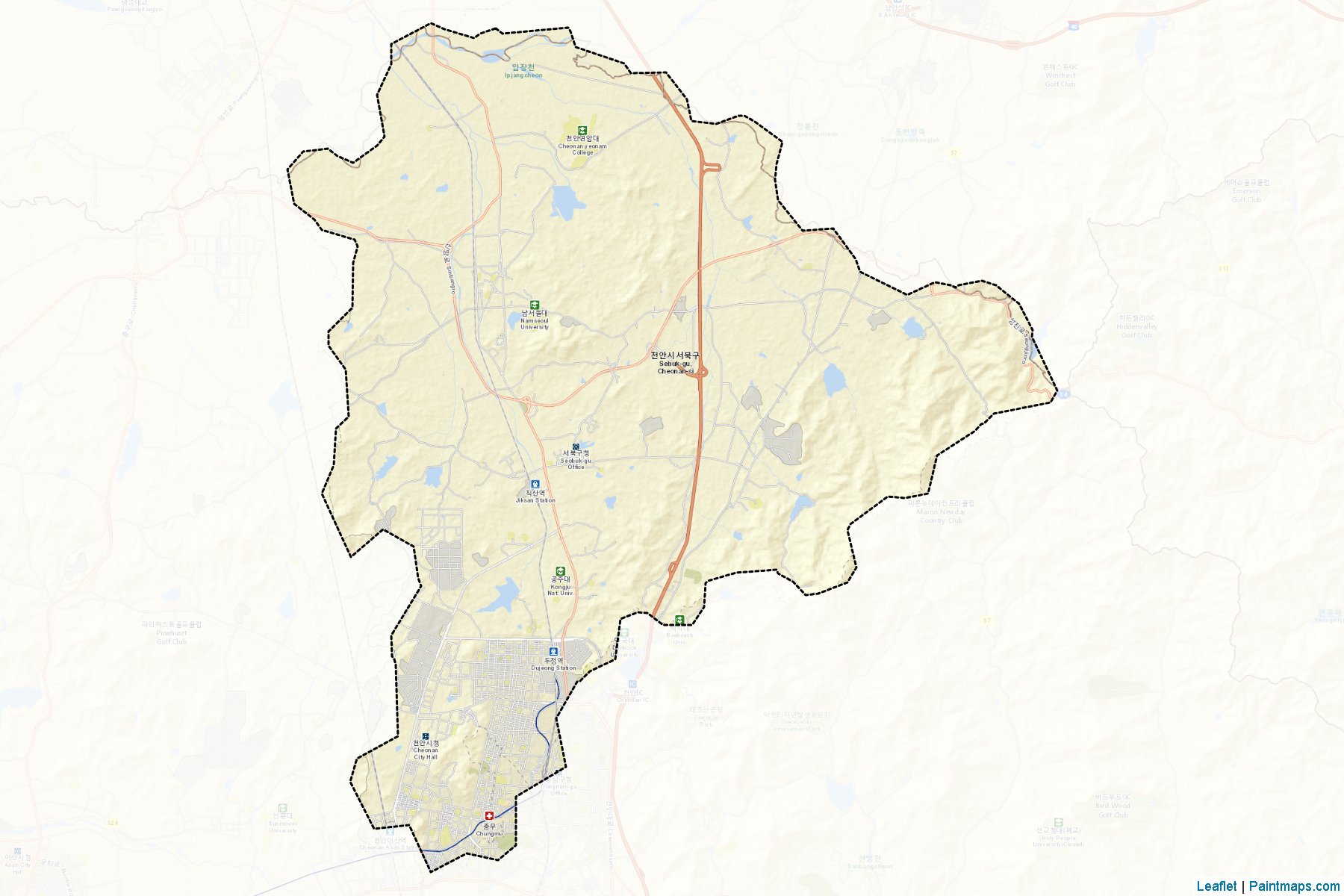 Seobuk (Chungcheongnam-Do) Map Cropping Samples-2