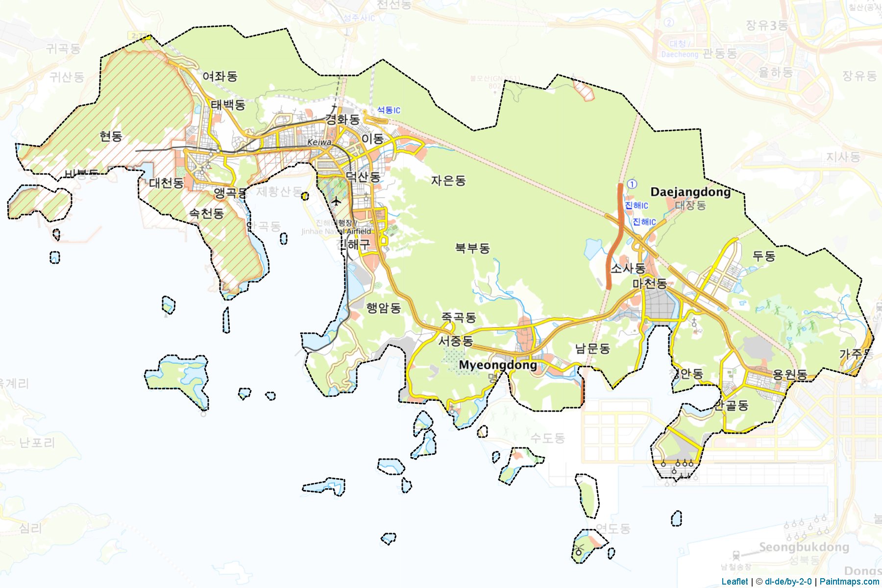 Jinhae (Gyeongsangnam-Do) Map Cropping Samples-1