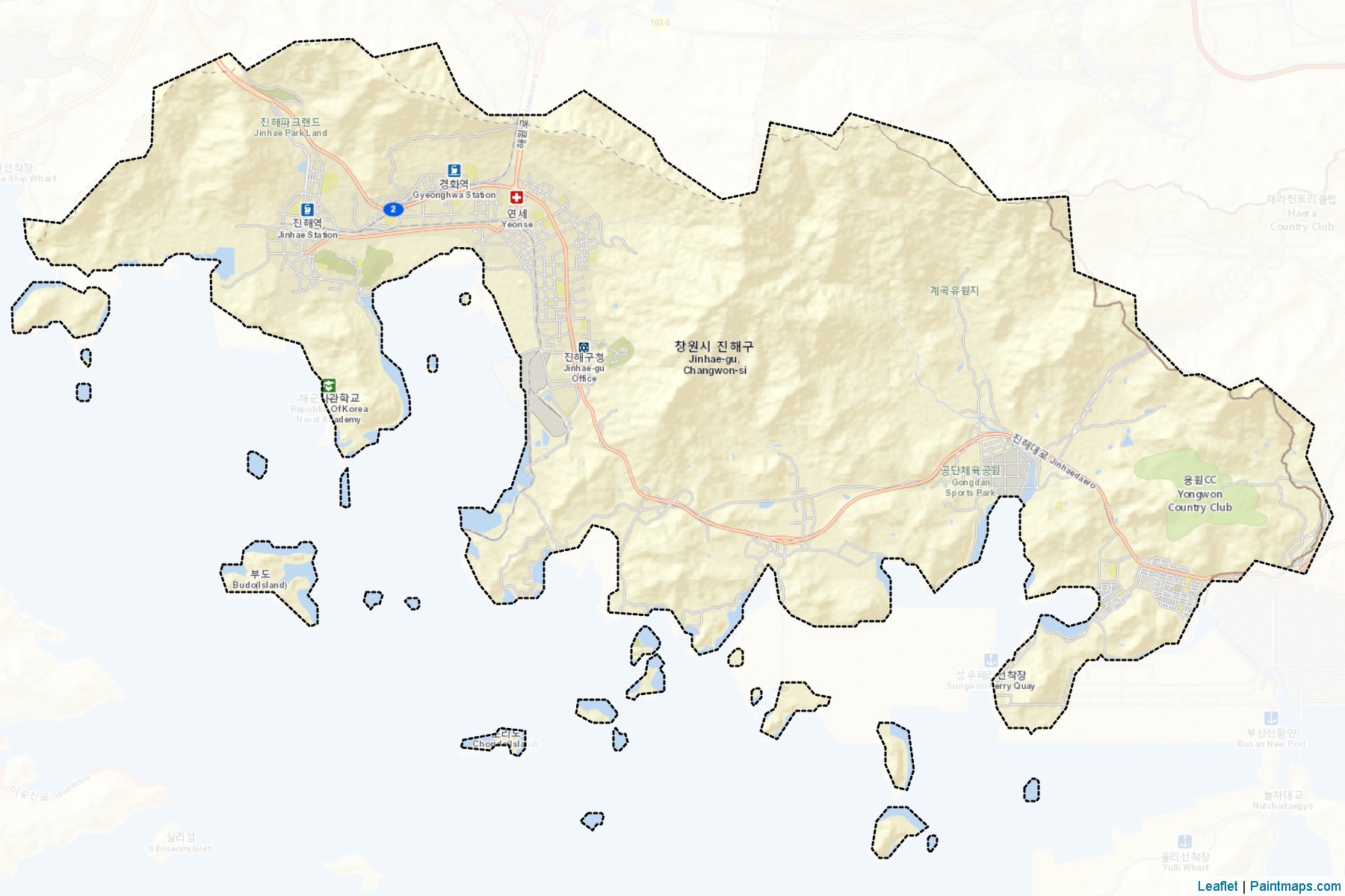 Jinhae (Gyeongsangnam-Do) Map Cropping Samples-2