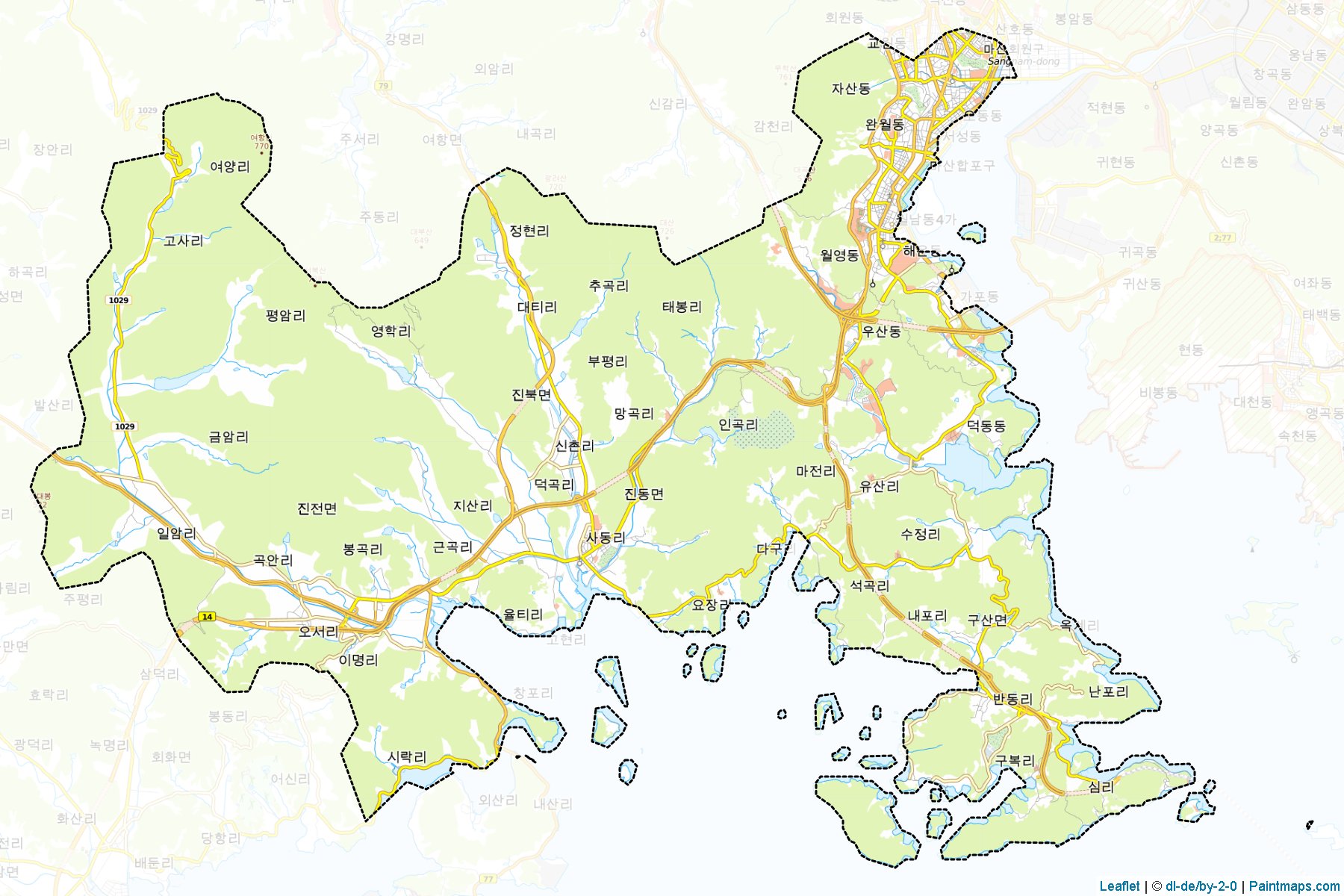 Masanhappo (Gyeongsangnam-Do) Map Cropping Samples-1