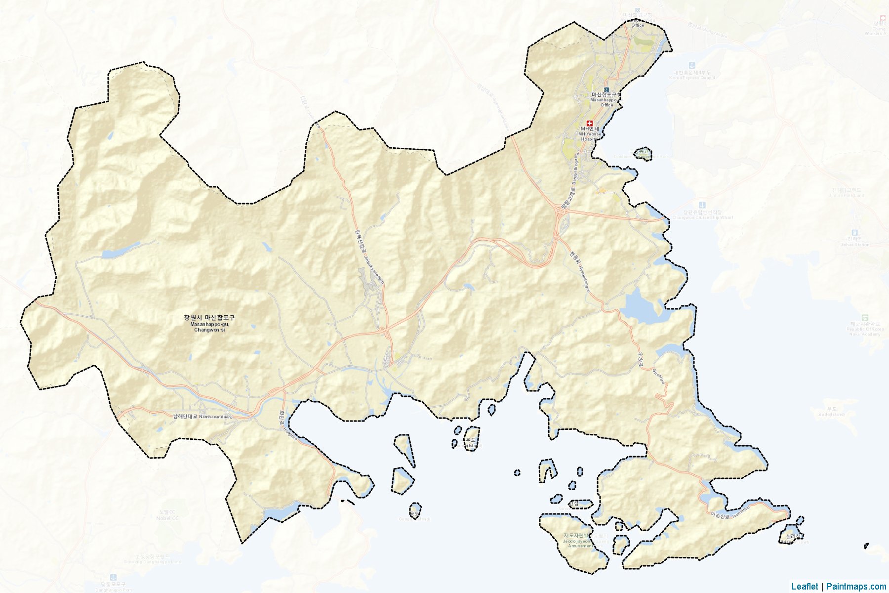 Masanhappo (Gyeongsangnam-Do) Map Cropping Samples-2