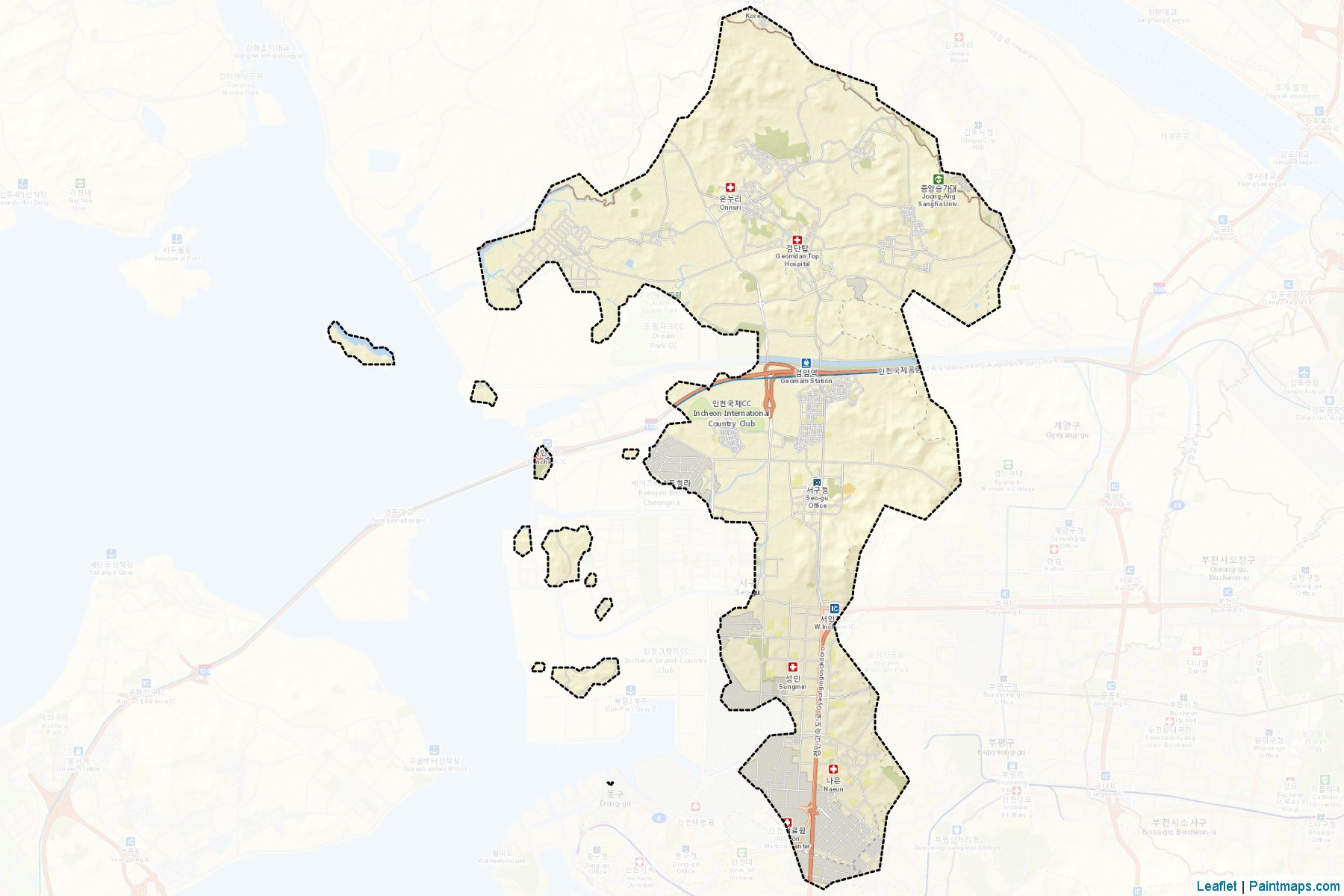 Seo (Incheon) Map Cropping Samples-2