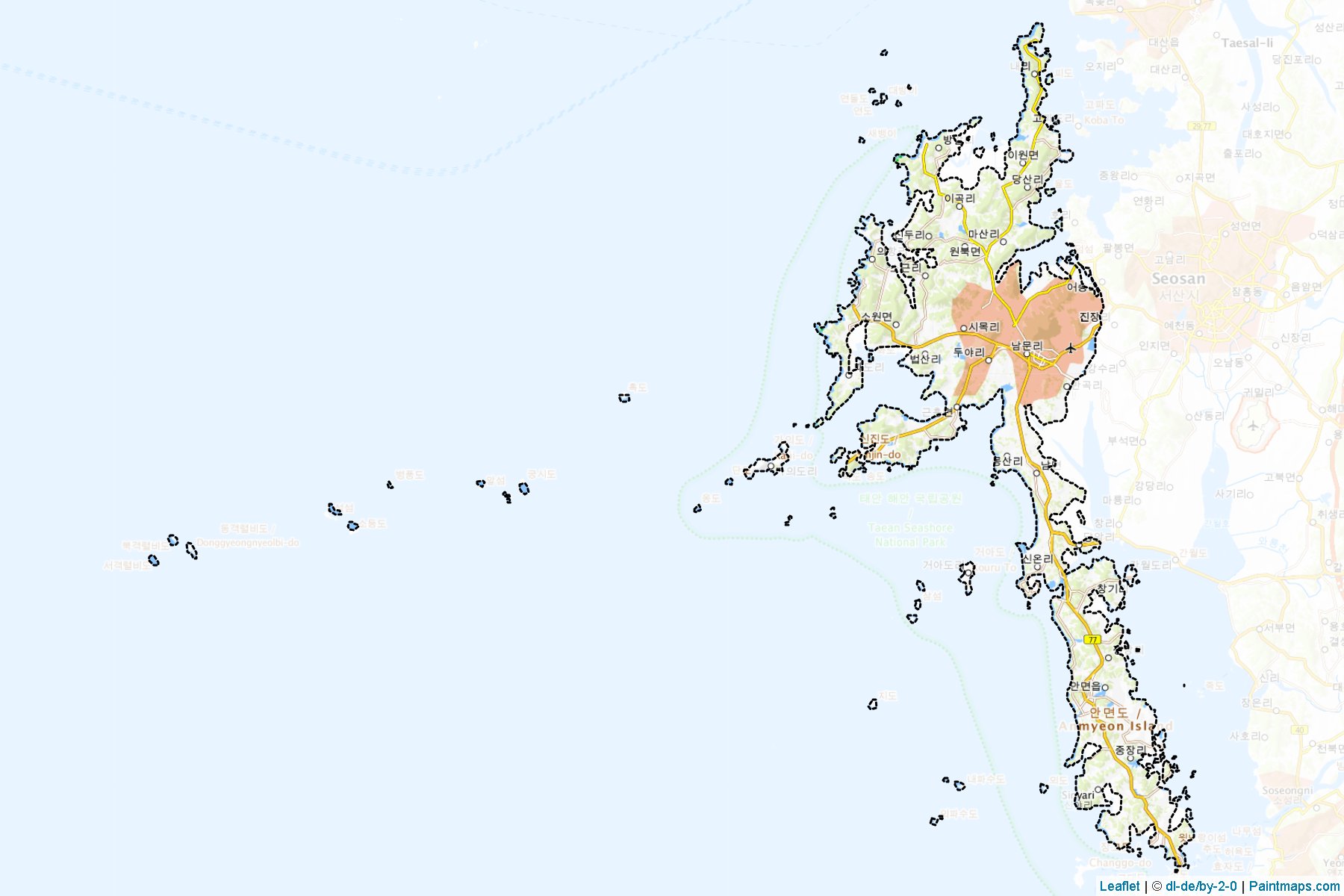 Taean (Chungcheongnam-Do) Map Cropping Samples-1