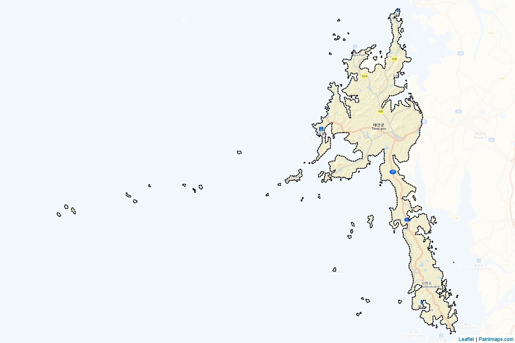 Taean (Chungcheongnam-Do) Map Cropping Samples-2