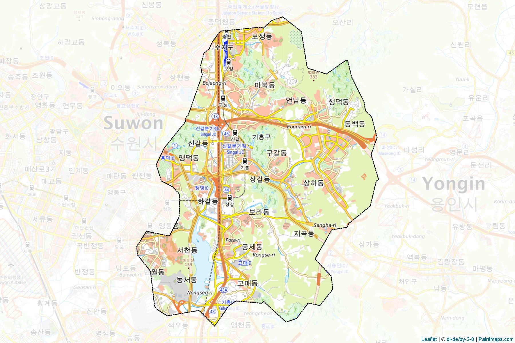 Giheung (Kyeongki-Do) Map Cropping Samples-1