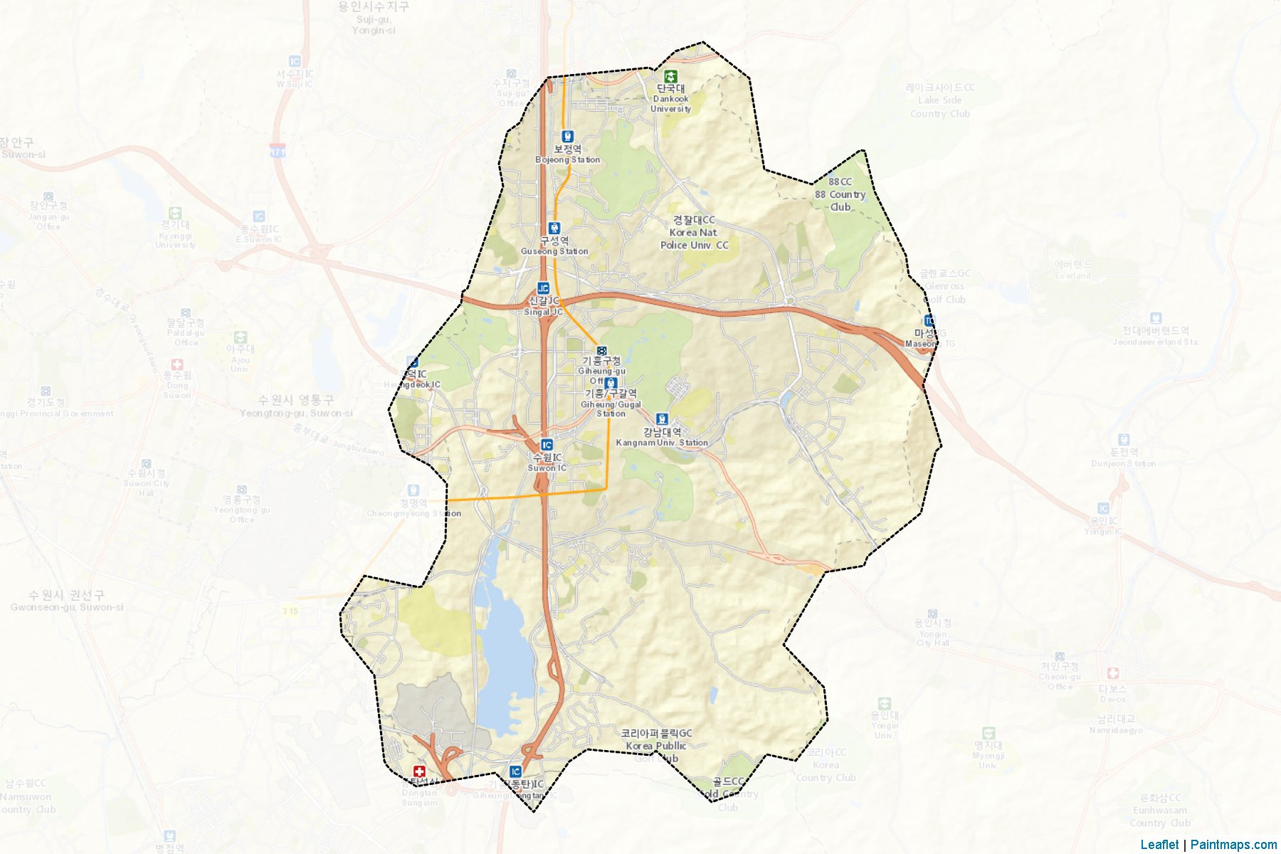 Giheung (Kyeongki-Do) Map Cropping Samples-2