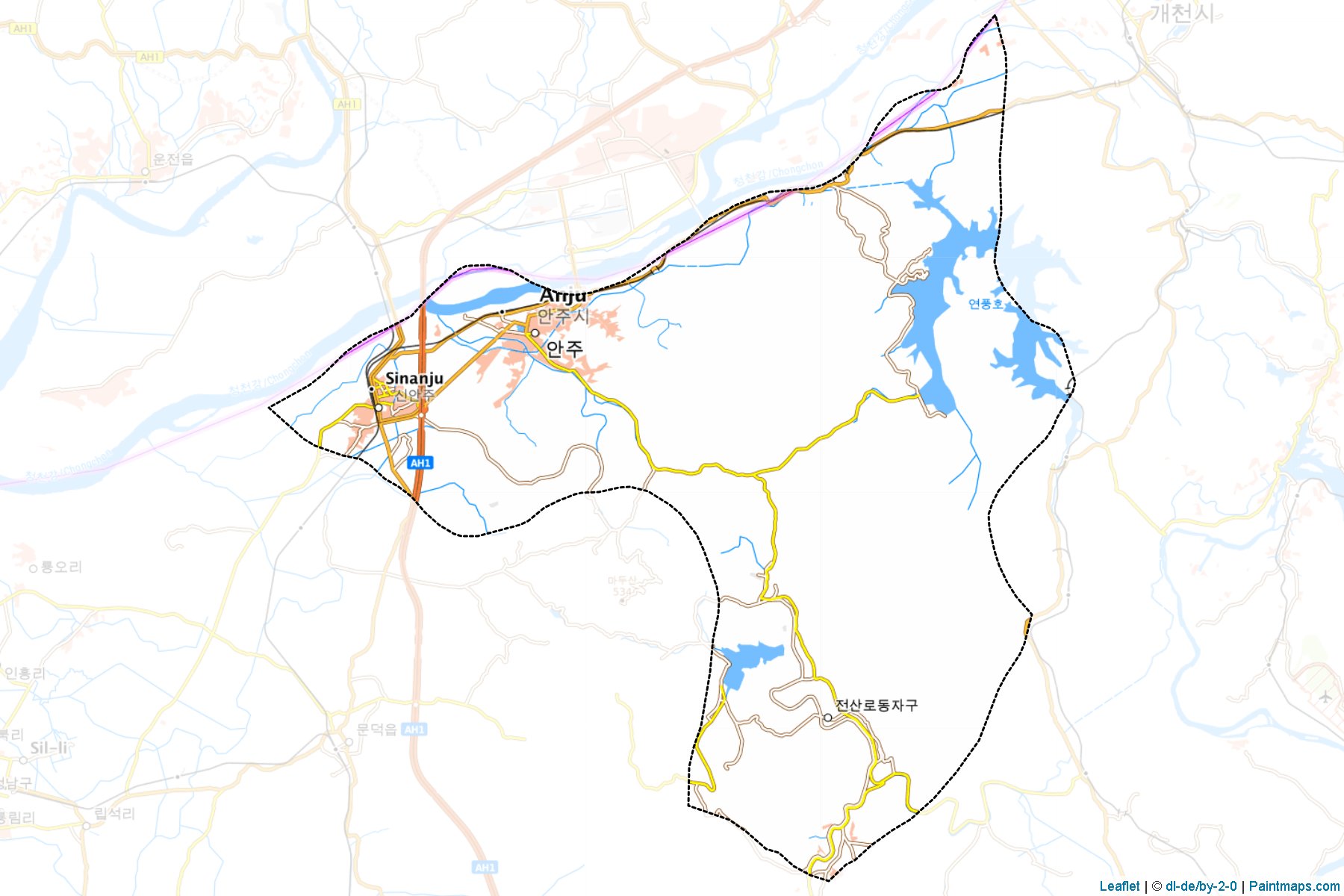 Anju (P'yongan-namdo) Map Cropping Samples-1