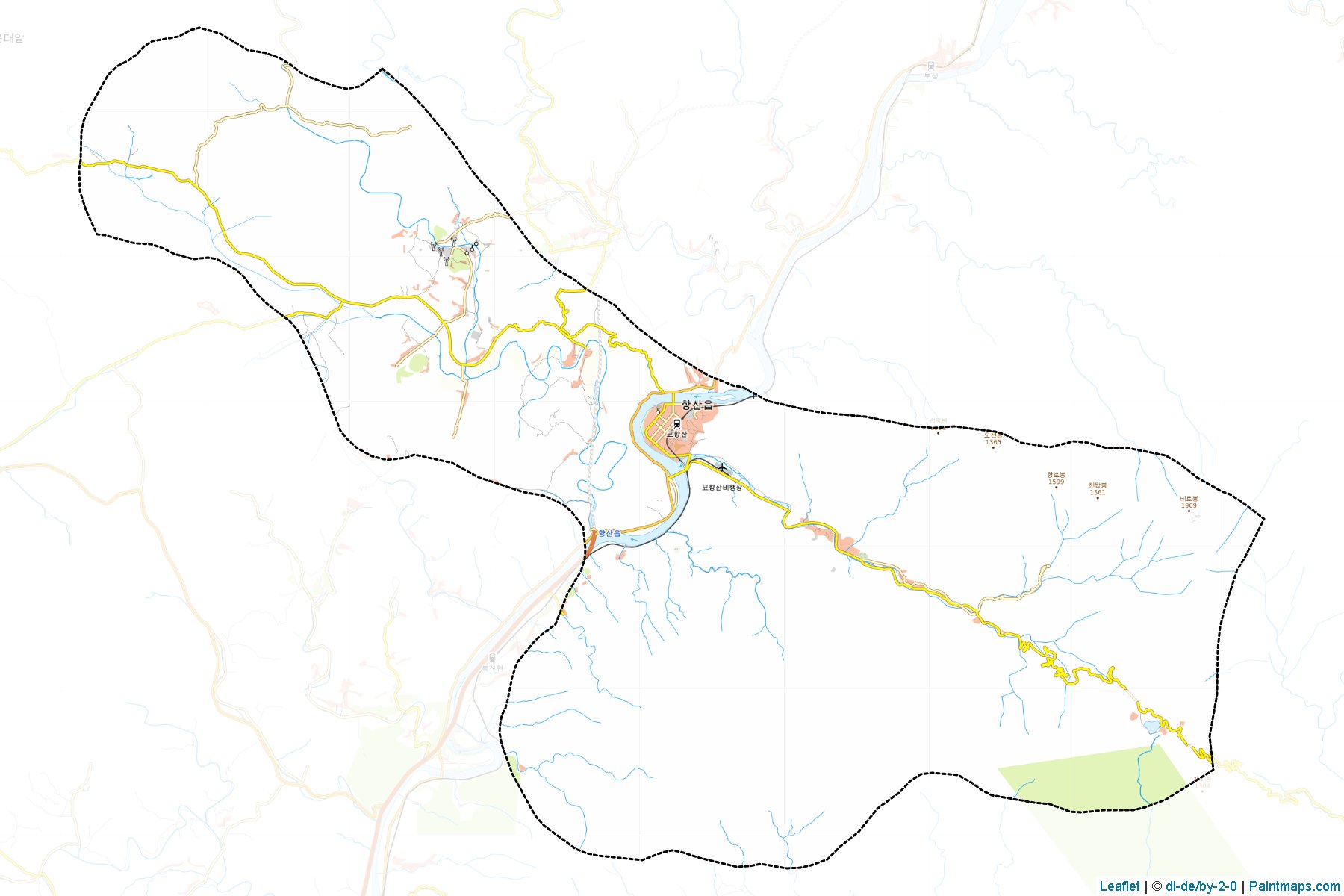 Hyangsan (P'yongan-bukto) Map Cropping Samples-1