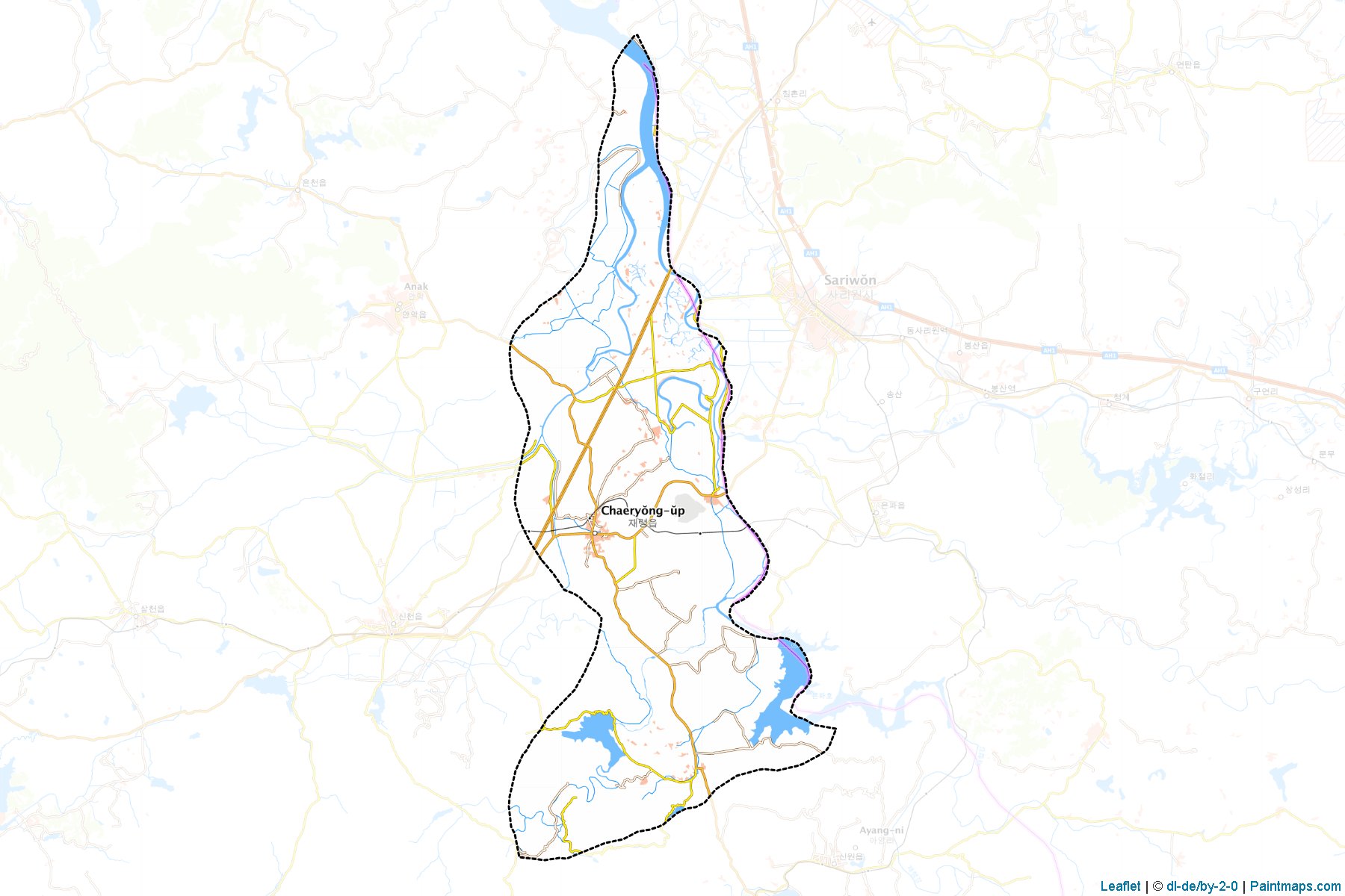 Jaeryong (Hwanghae-namdo) Map Cropping Samples-1