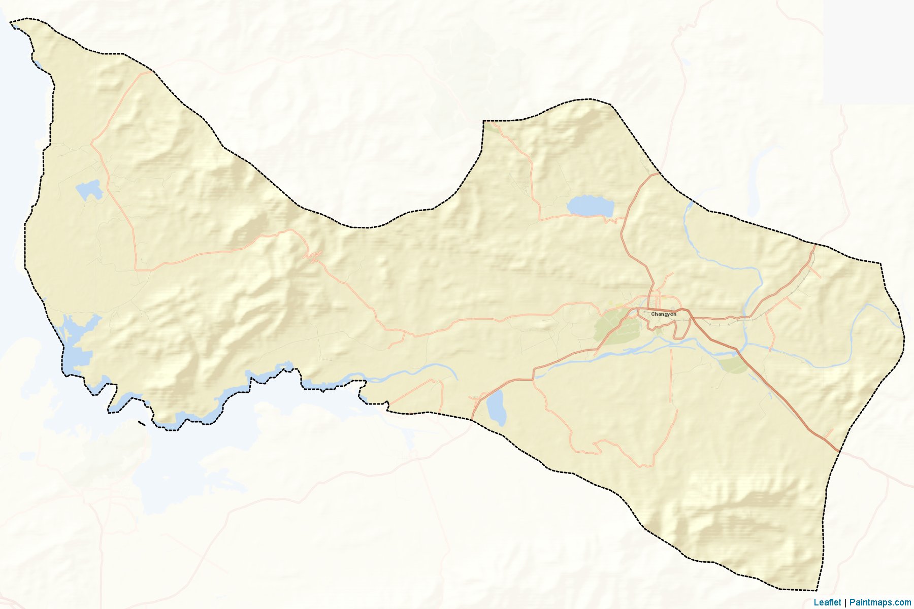 Muestras de recorte de mapas Jangyon (Hwanghae-namdo)-2