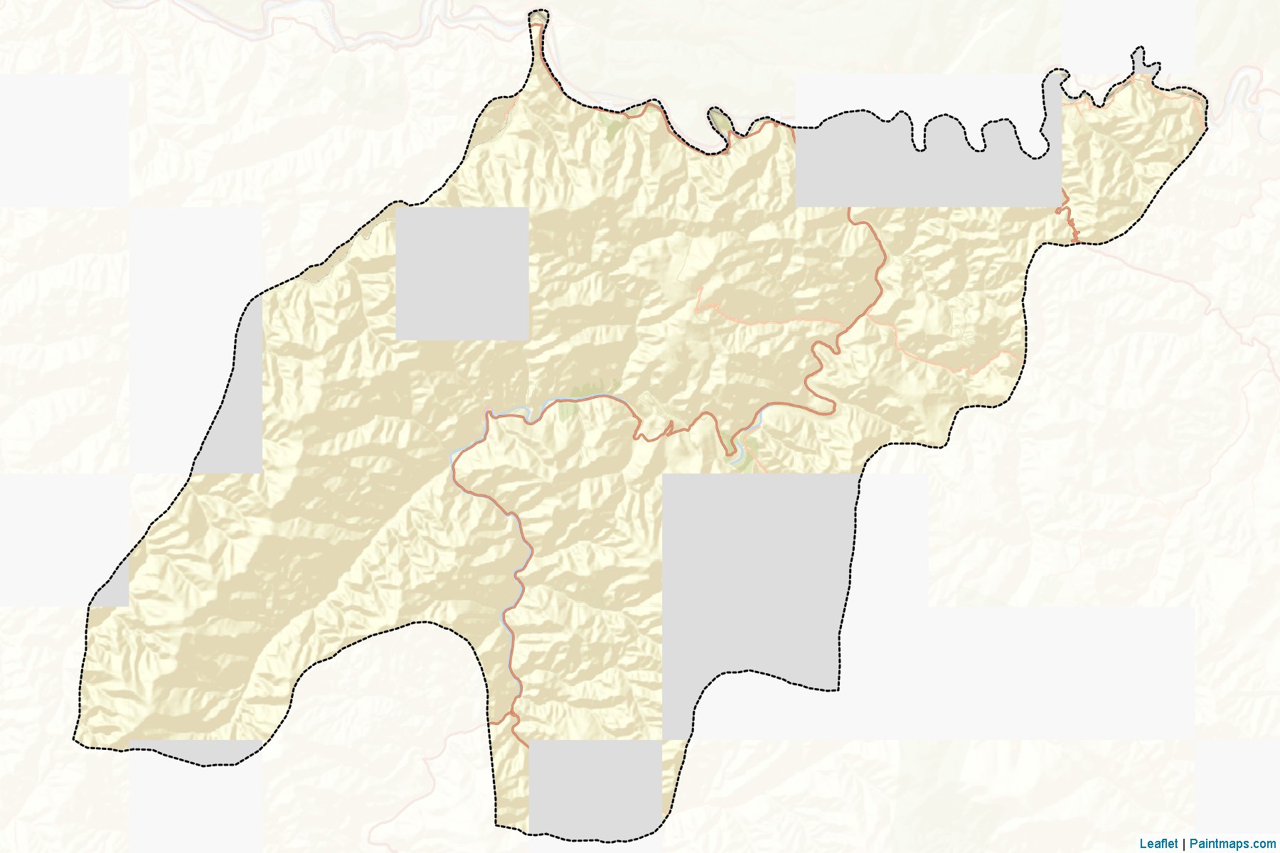 Muestras de recorte de mapas Kim Jong Suk (Ryanggang)-2