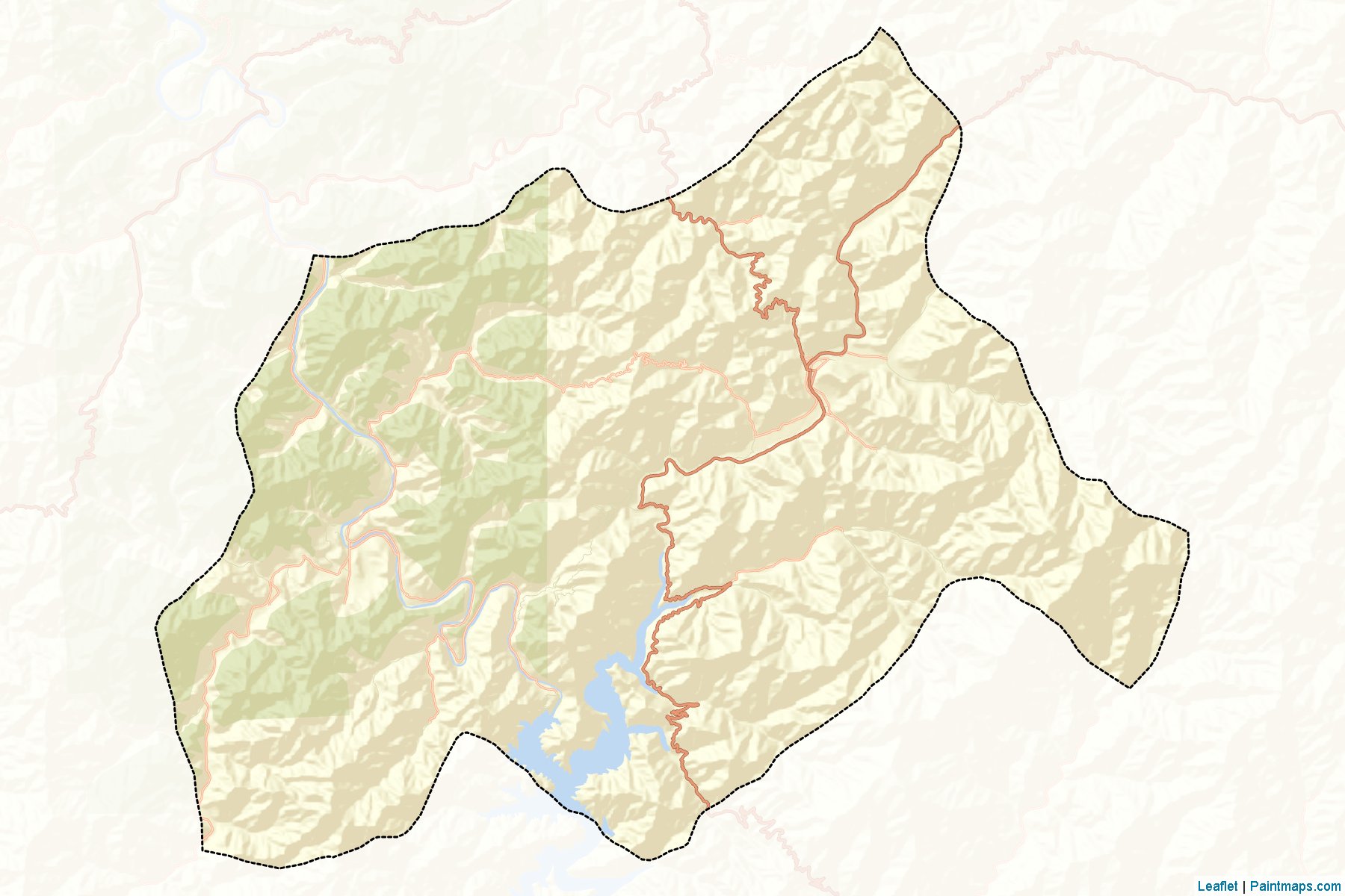 Muestras de recorte de mapas Kophung (Chagang-do)-2