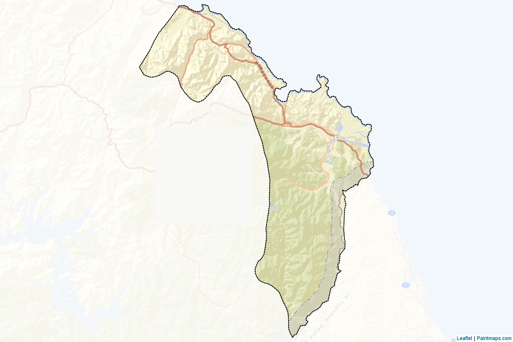 Kosong (Kangwon-do) Map Cropping Samples-2