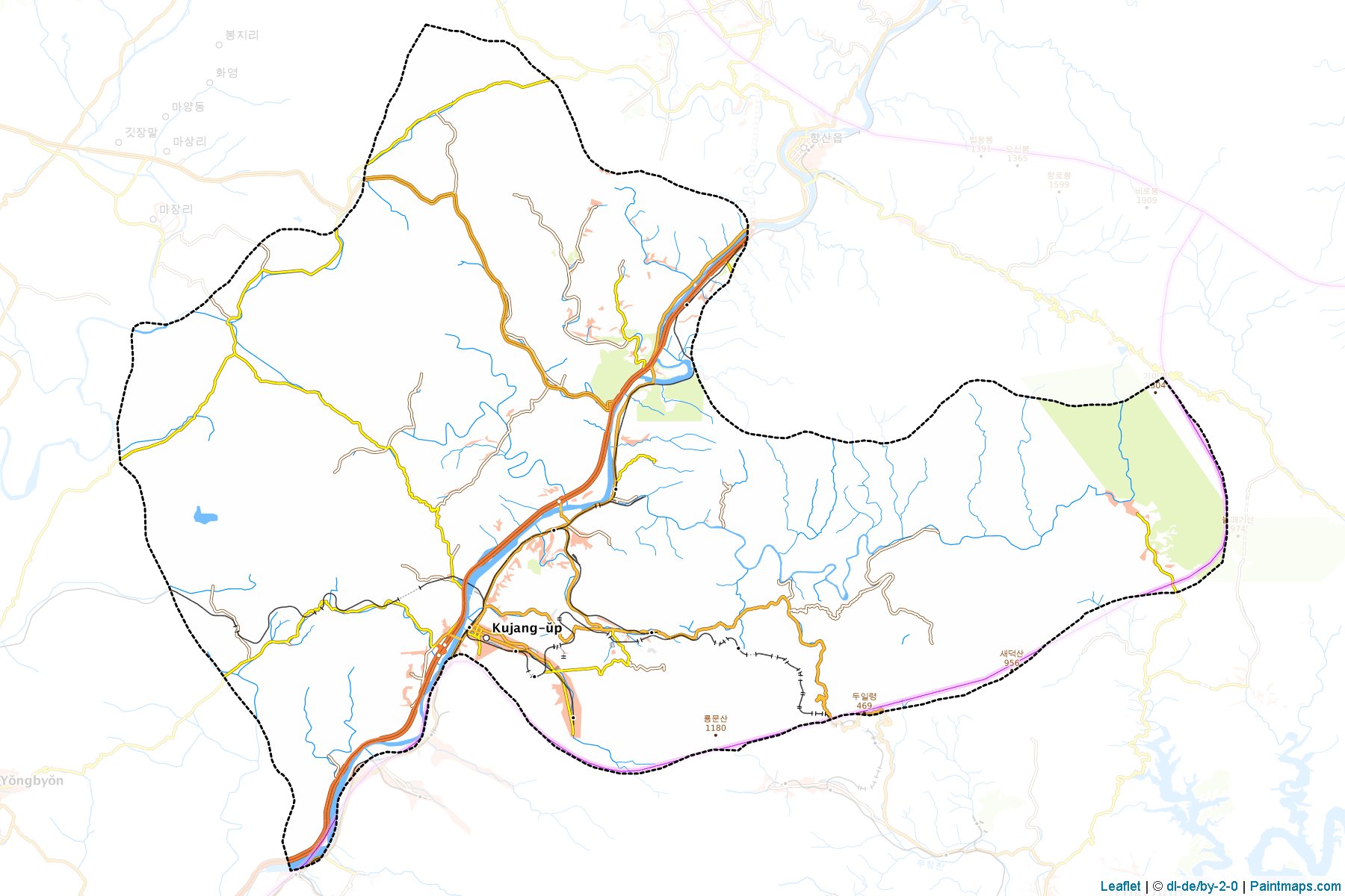 Kujang (Kuzey Pyongan) Haritası Örnekleri-1