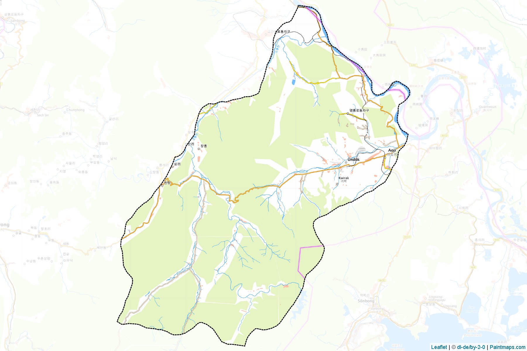 Kyonghung (Hamgyong-bukto) Map Cropping Samples-1