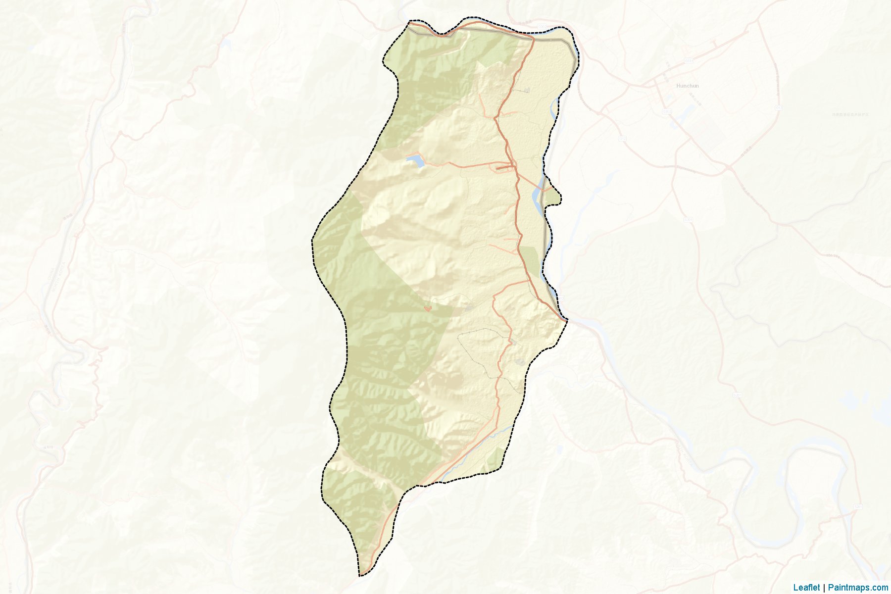 Muestras de recorte de mapas Kyongwon (Hamgyŏng-bukto)-2