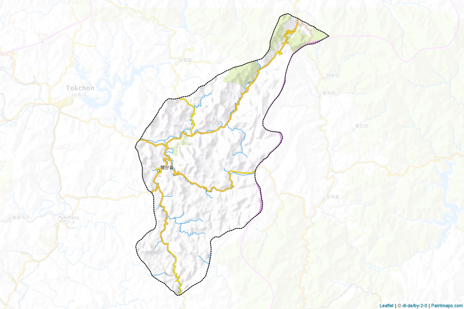 Maengsan (P'yongan-namdo) Map Cropping Samples-1