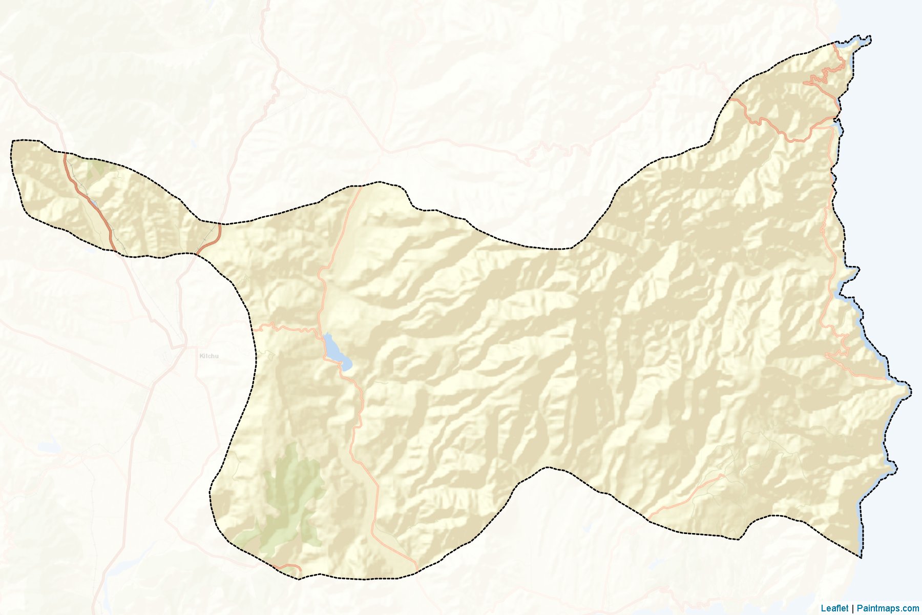 Muestras de recorte de mapas Myongchon (Hamgyŏng-bukto)-2