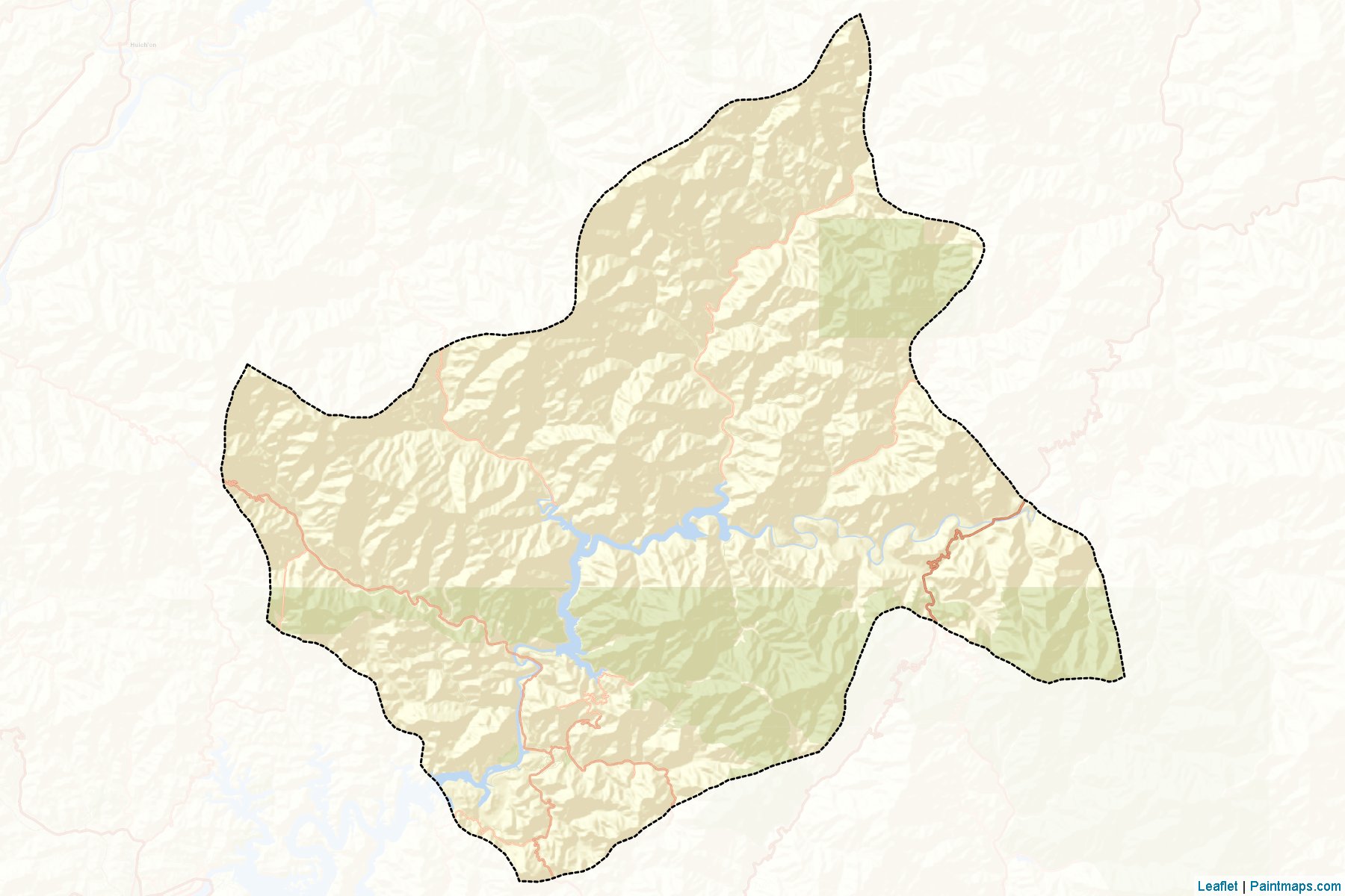 Muestras de recorte de mapas Nyongwon (P'yŏngan-namdo)-2