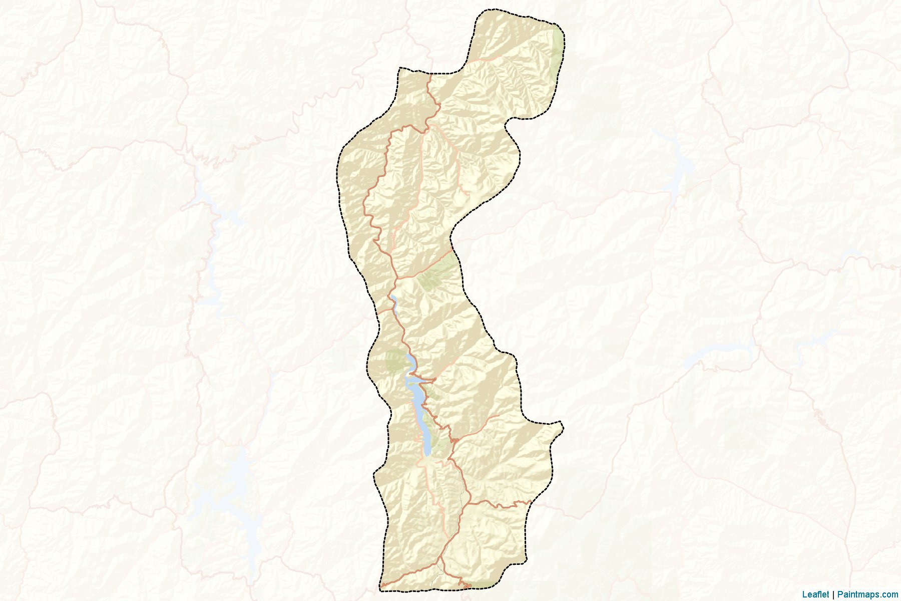 Muestras de recorte de mapas Pujon (Hamgyŏng-namdo)-2